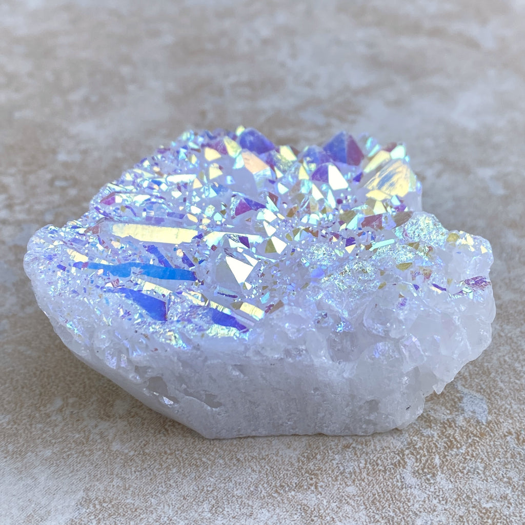 Angel Aura Quartz Druzy Specimen  Meditation Peace 31665S
