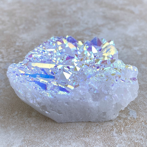 Angel Aura Quartz Druzy Specimen  Meditation Peace 31665S