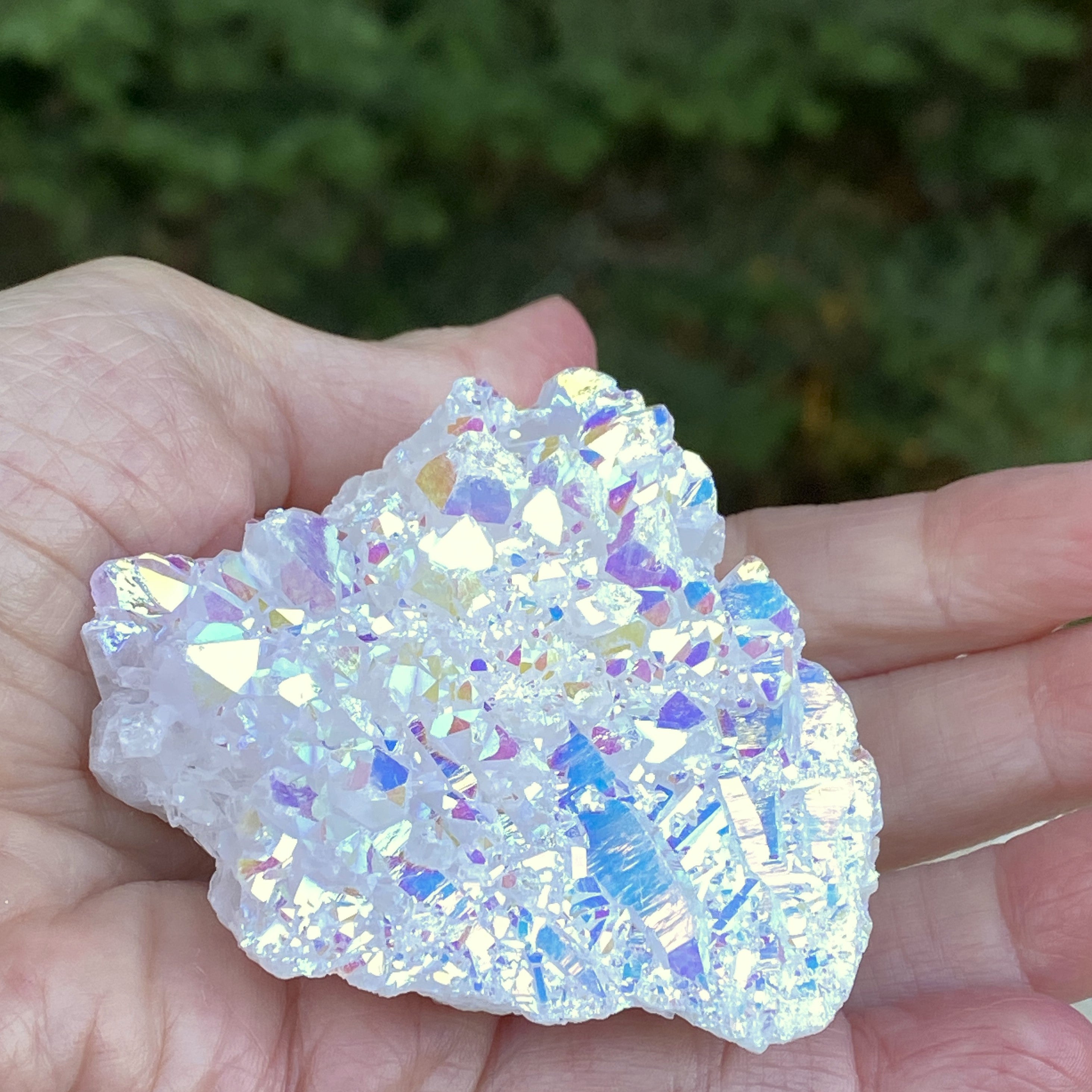 Angel Aura Quartz Druzy Specimen  Meditation Peace 31665S