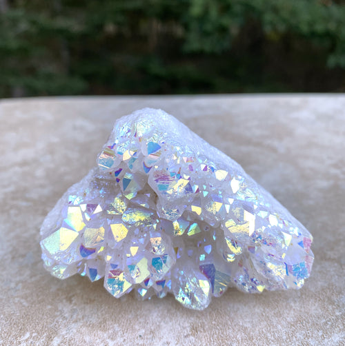 Angel Aura Quartz Druzy Specimen  Meditation Peace 31667S