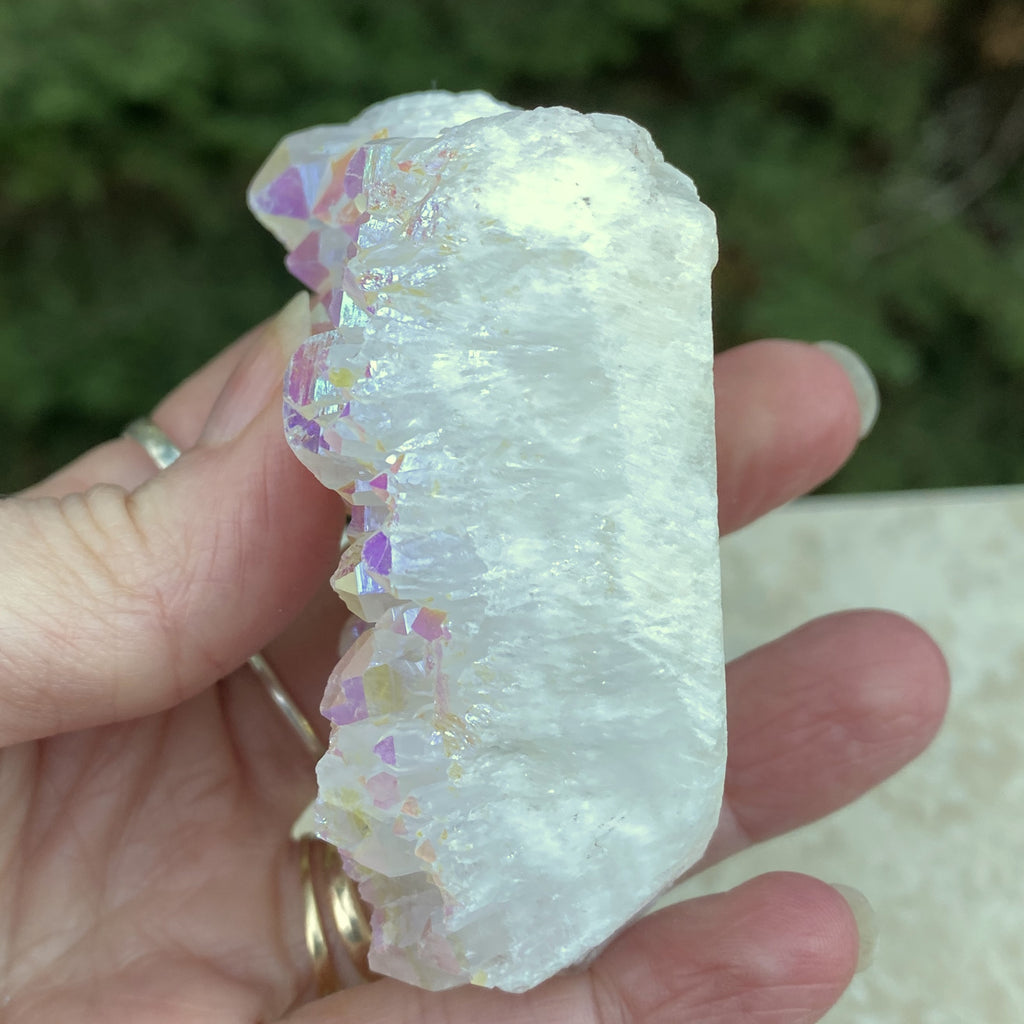 Angel Aura Quartz Druzy Specimen  Meditation Peace 31667S