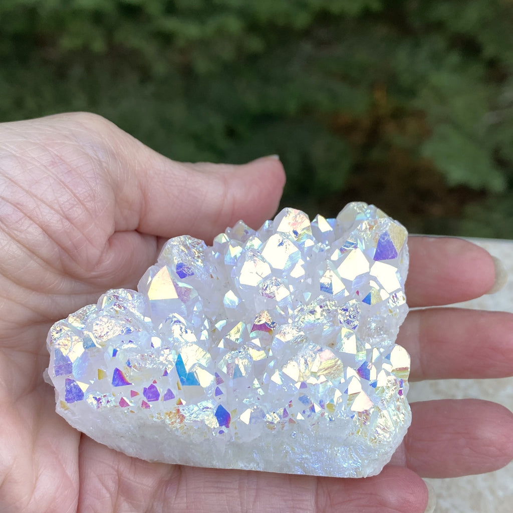 Angel Aura Quartz Druzy Specimen  Meditation Peace 31667S