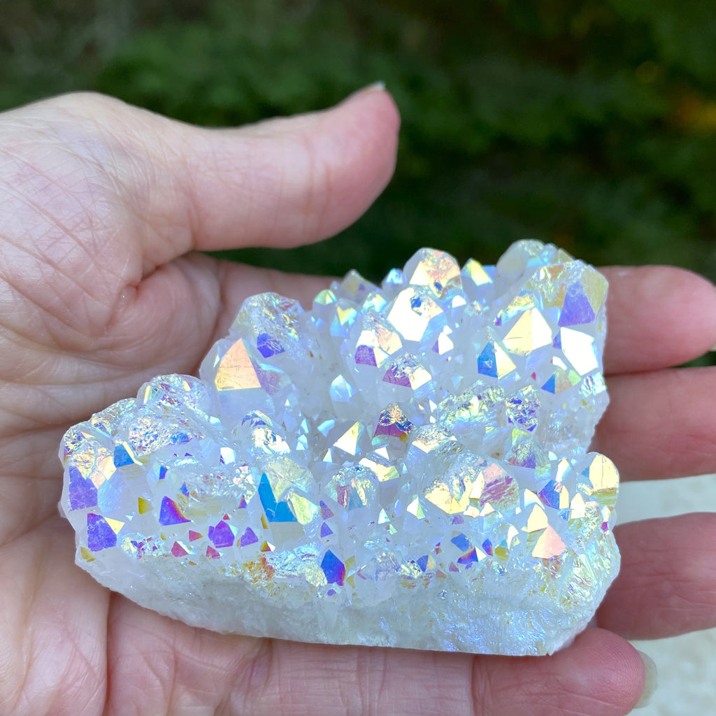 Angel Aura Quartz Druzy Specimen  Meditation Peace 31667S