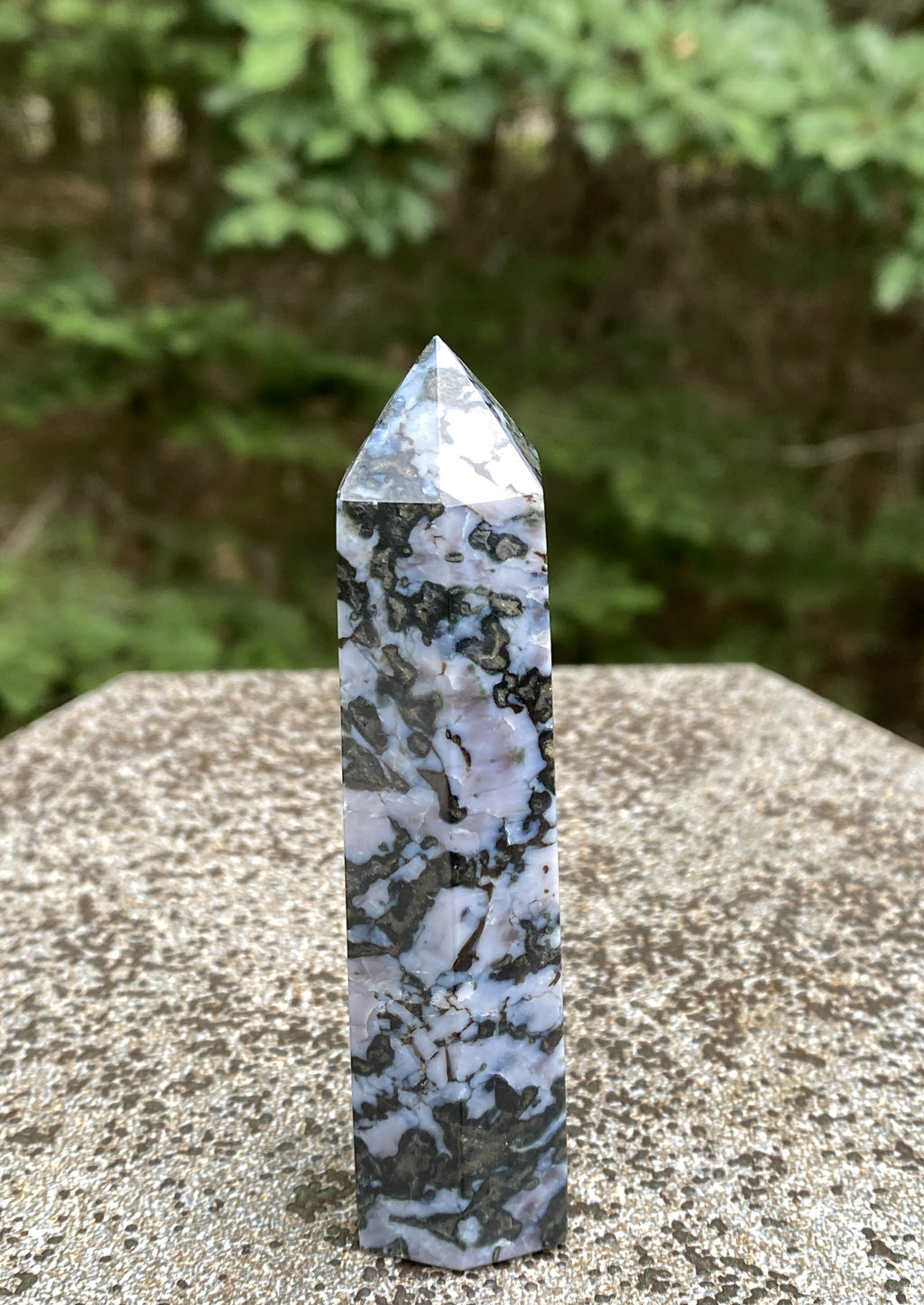 Indigo Gabbro aka Mystic Merlinite  Point Tower  Intuition Magic 31679S