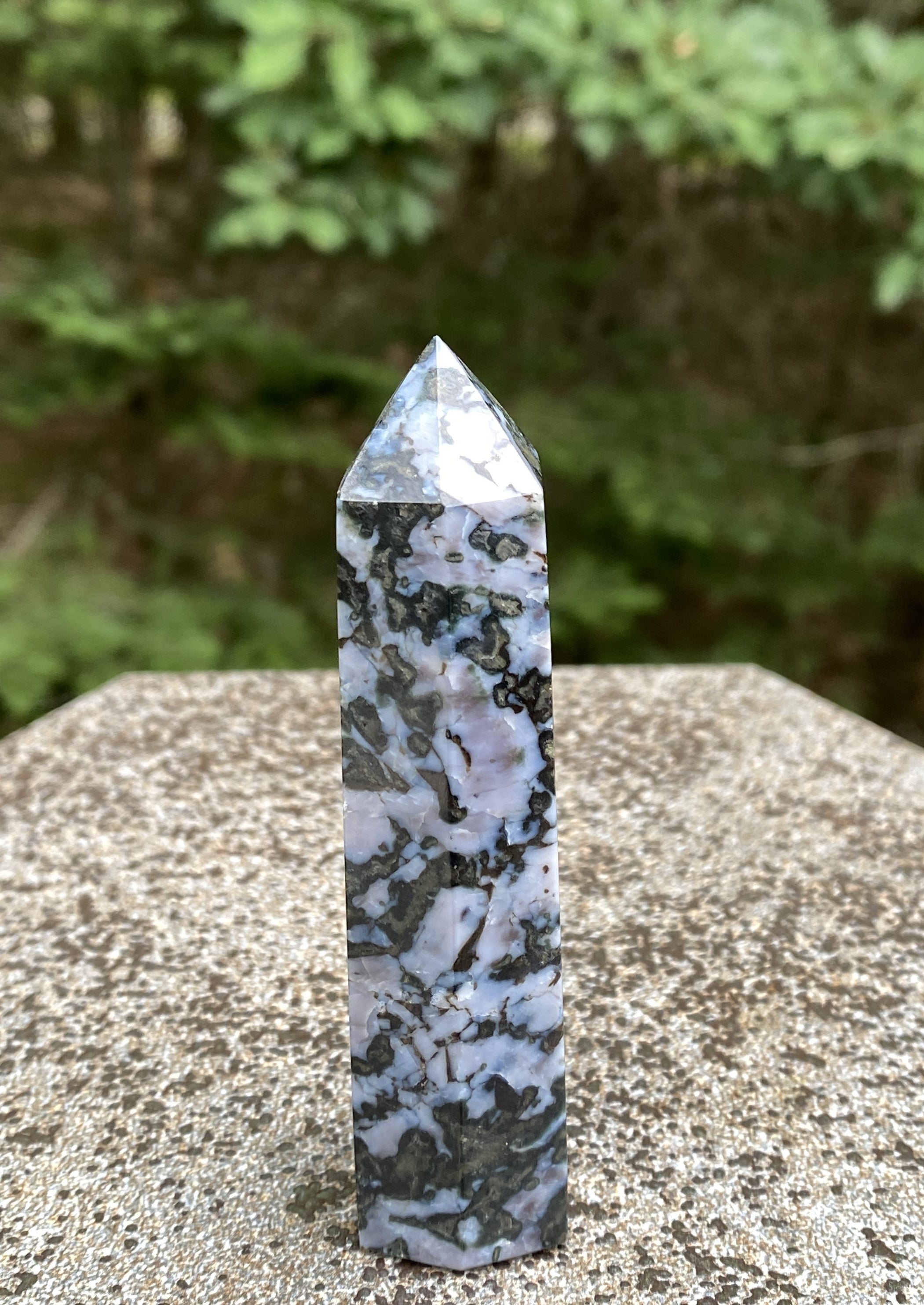 Indigo Gabbro aka Mystic Merlinite  Point Tower  Intuition Magic 31679S