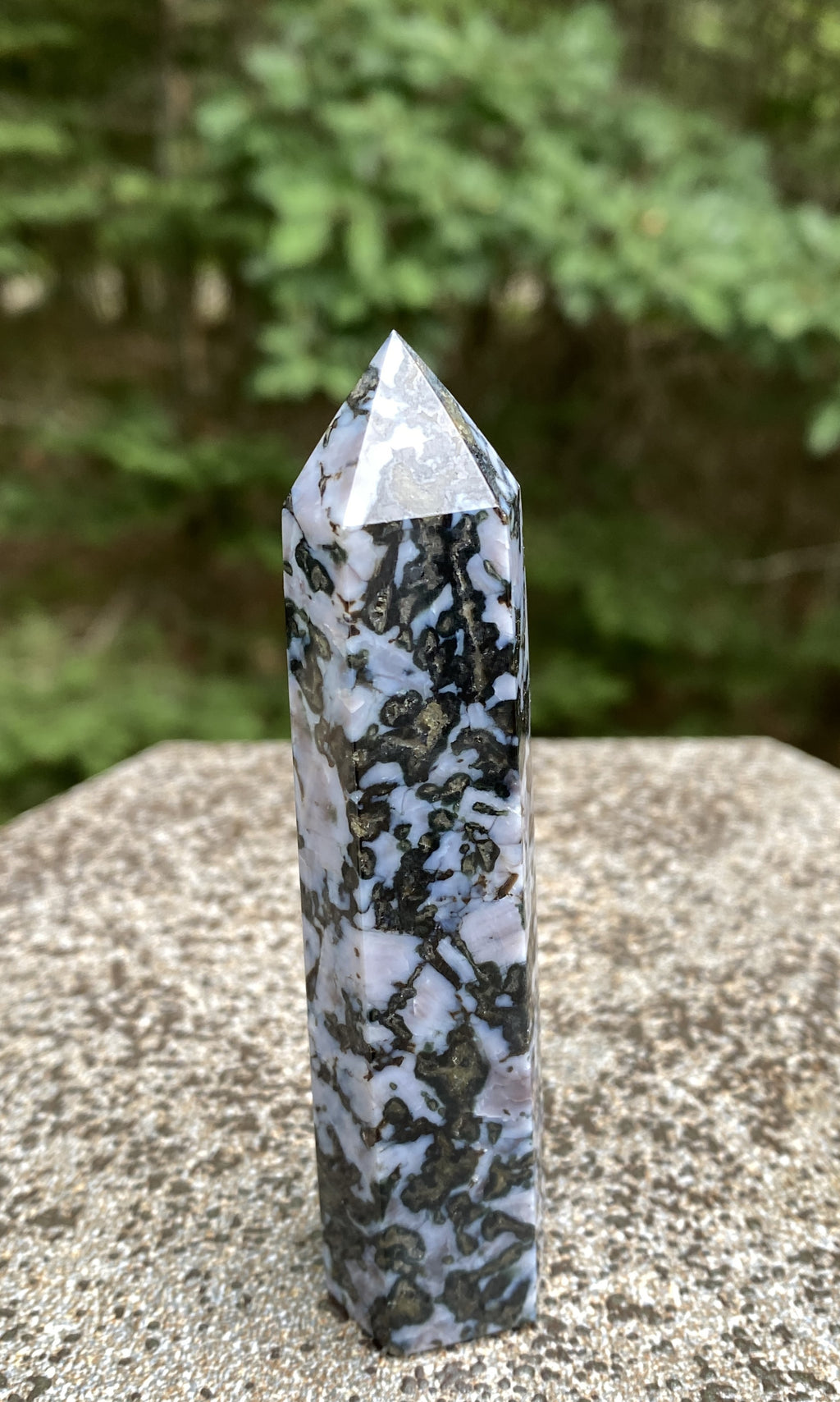 Indigo Gabbro aka Mystic Merlinite  Point Tower  Intuition Magic 31679S