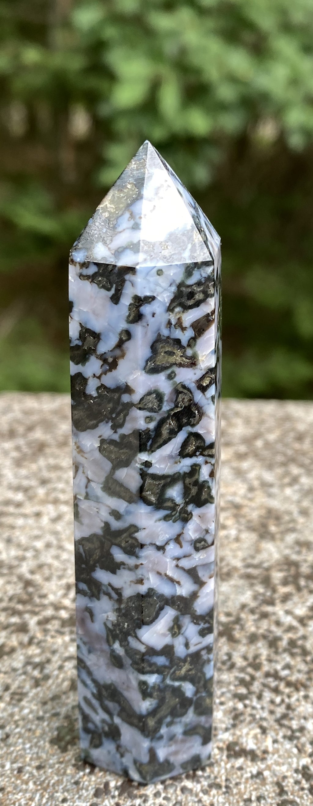 Indigo Gabbro aka Mystic Merlinite  Point Tower  Intuition Magic 31679S
