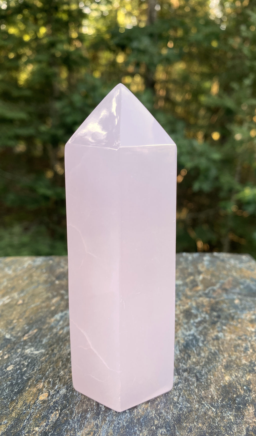 Mangano Calcite  Pink  Large Tower   Love Forgiveness 31687S
