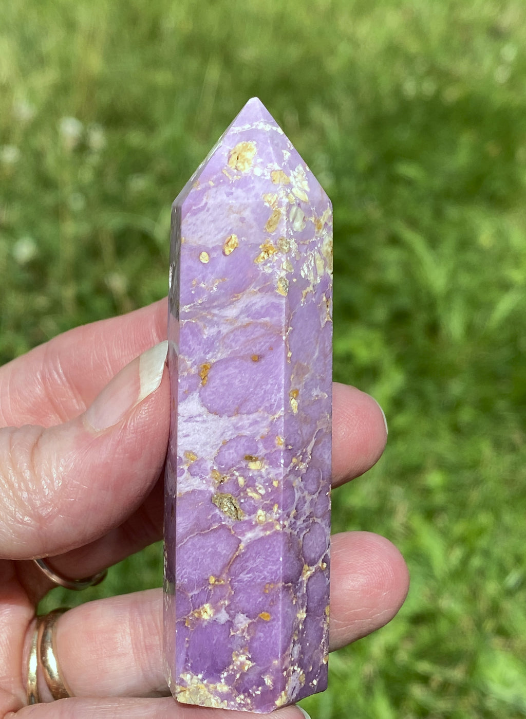 1 Phosphosiderite Point RARE Peru Healing & Hope  Balance 31689S