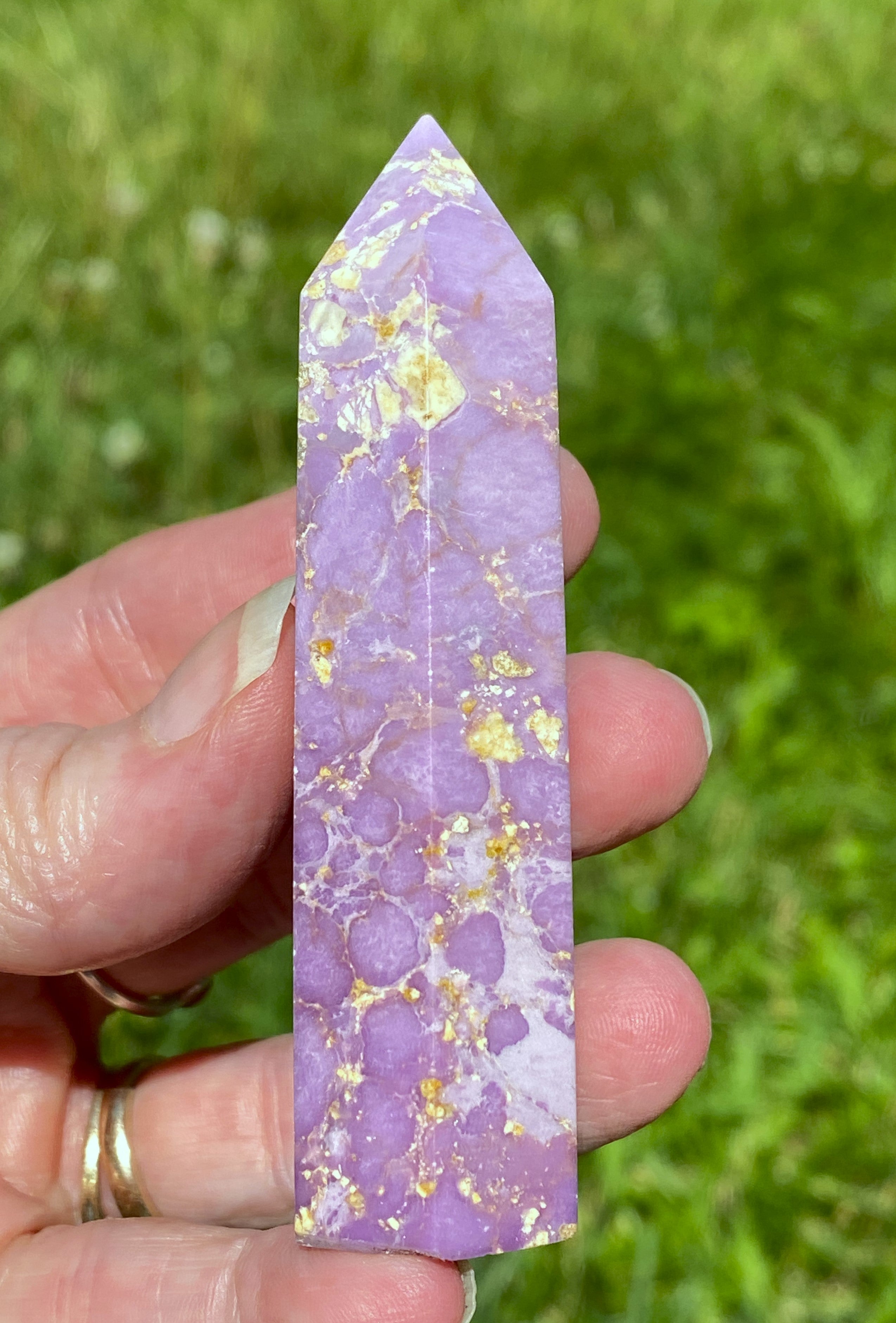 1 Phosphosiderite Point RARE Peru Healing & Hope  Balance 31689S