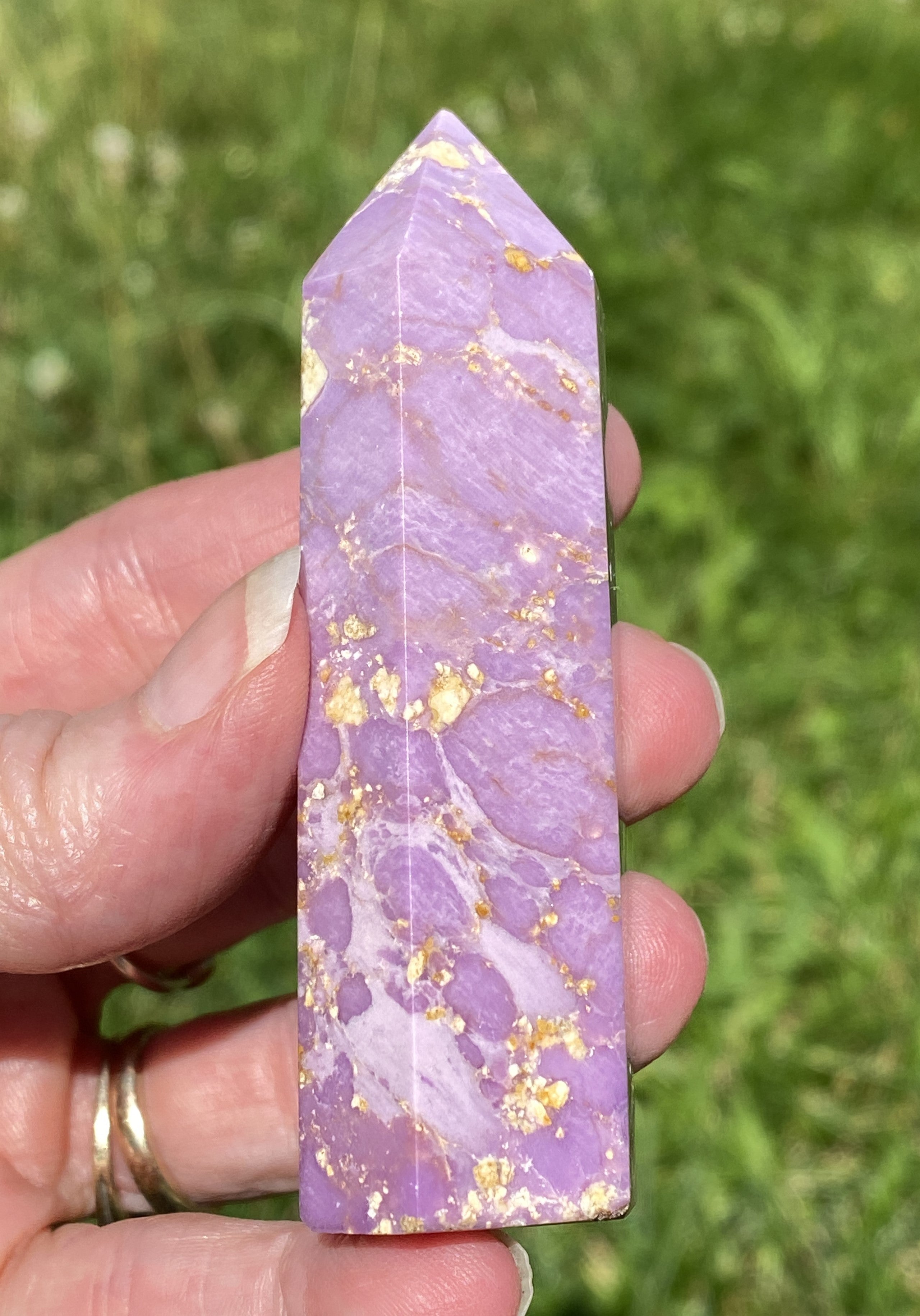 1 Phosphosiderite Point RARE Peru Healing & Hope  Balance 31689S