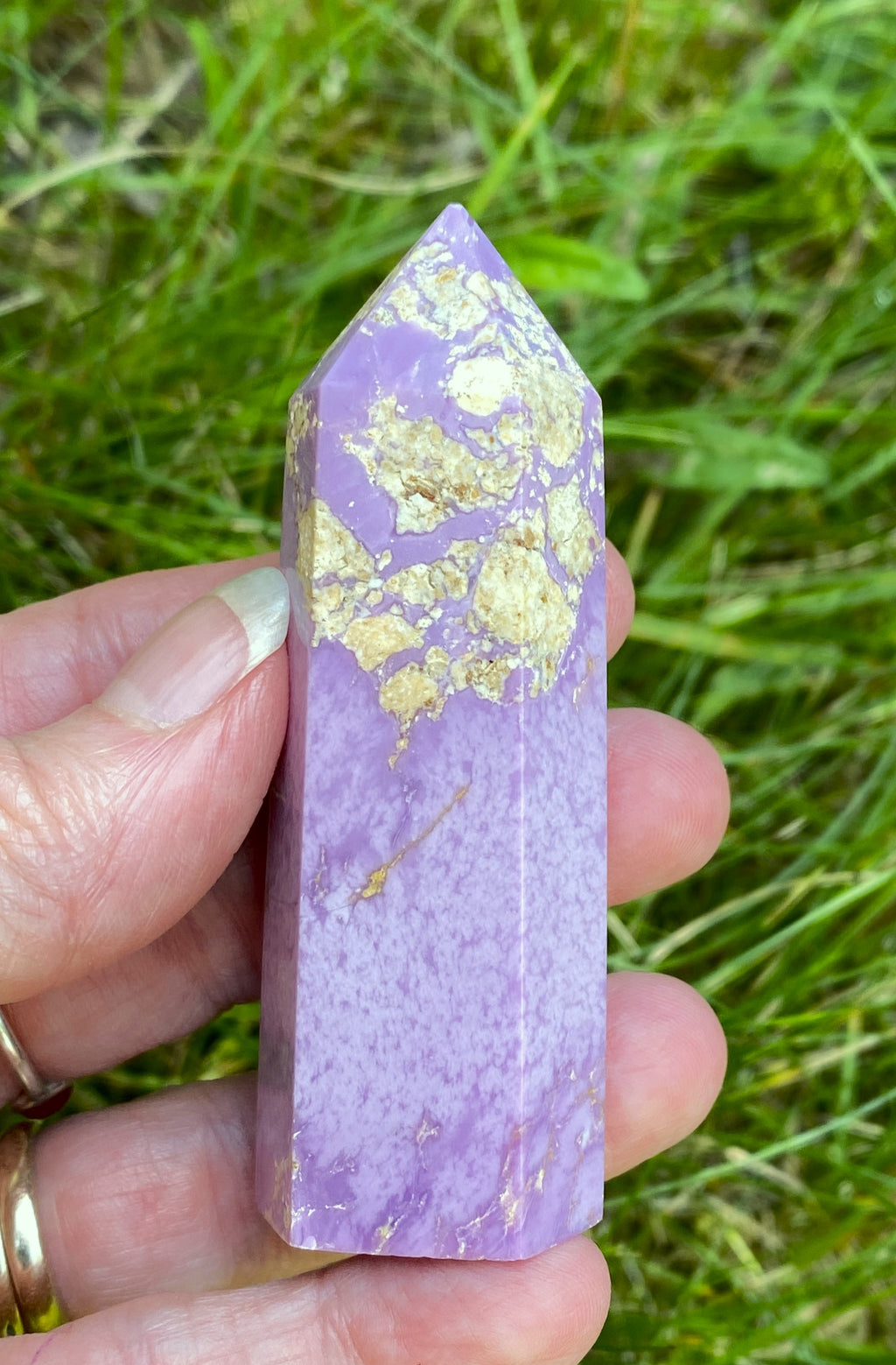 1 Phosphosiderite Point RARE Peru Healing & Hope  Balance 31690S