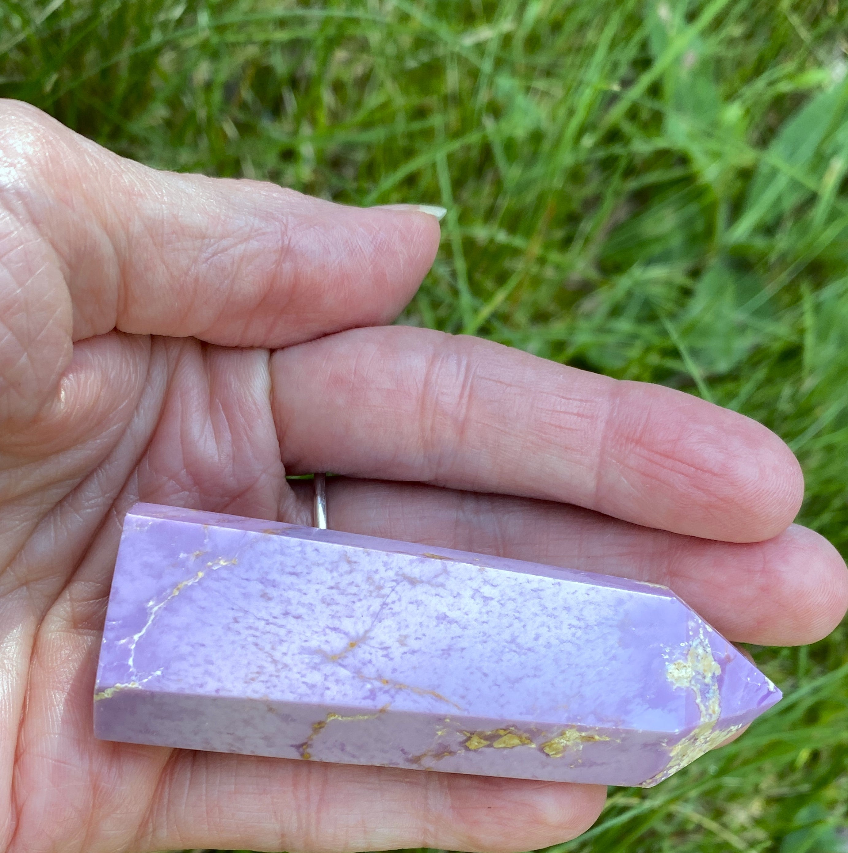 1 Phosphosiderite Point RARE Peru Healing & Hope  Balance 31690S