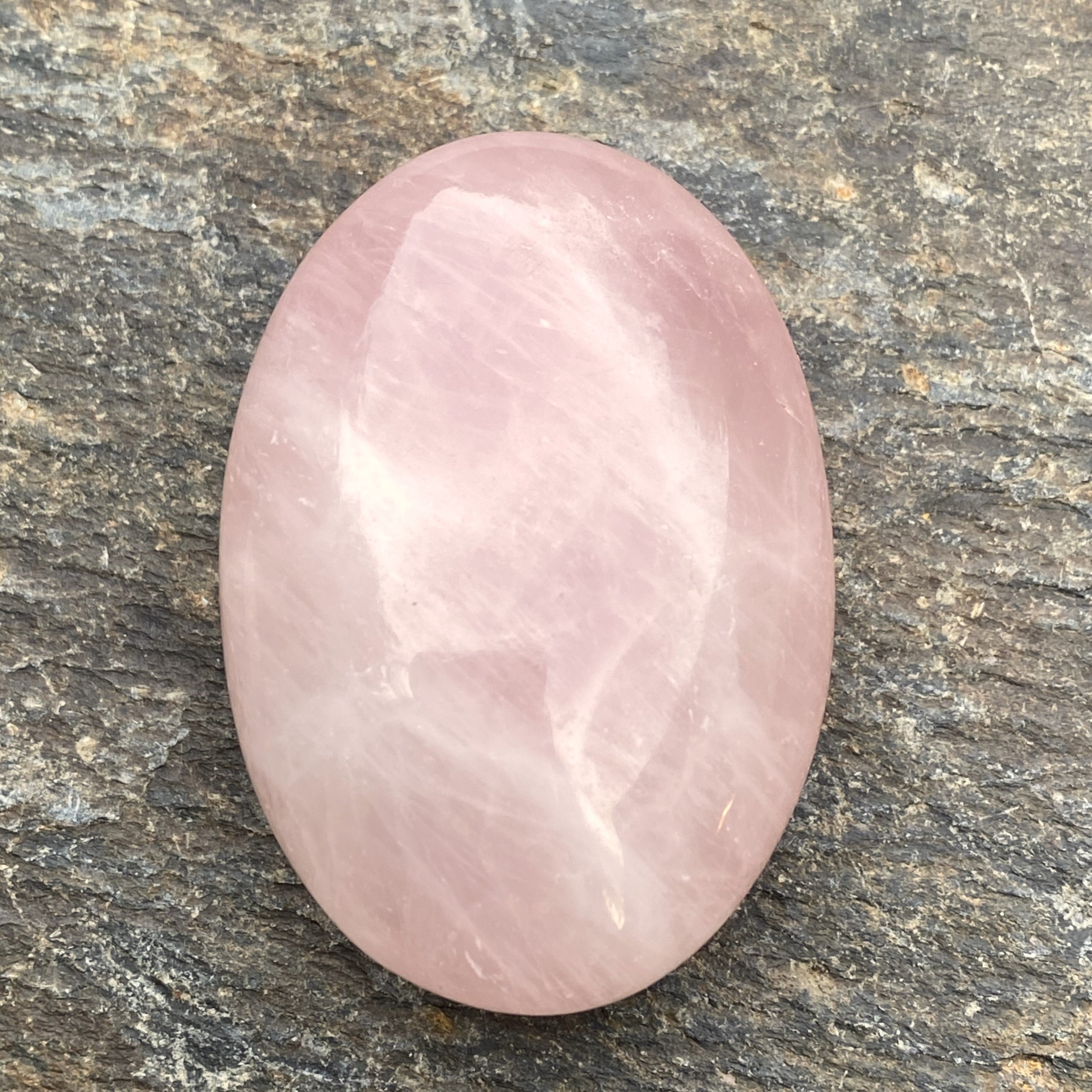 Rose Quartz  Palm Stone  Pink  Love Compassion 31702S