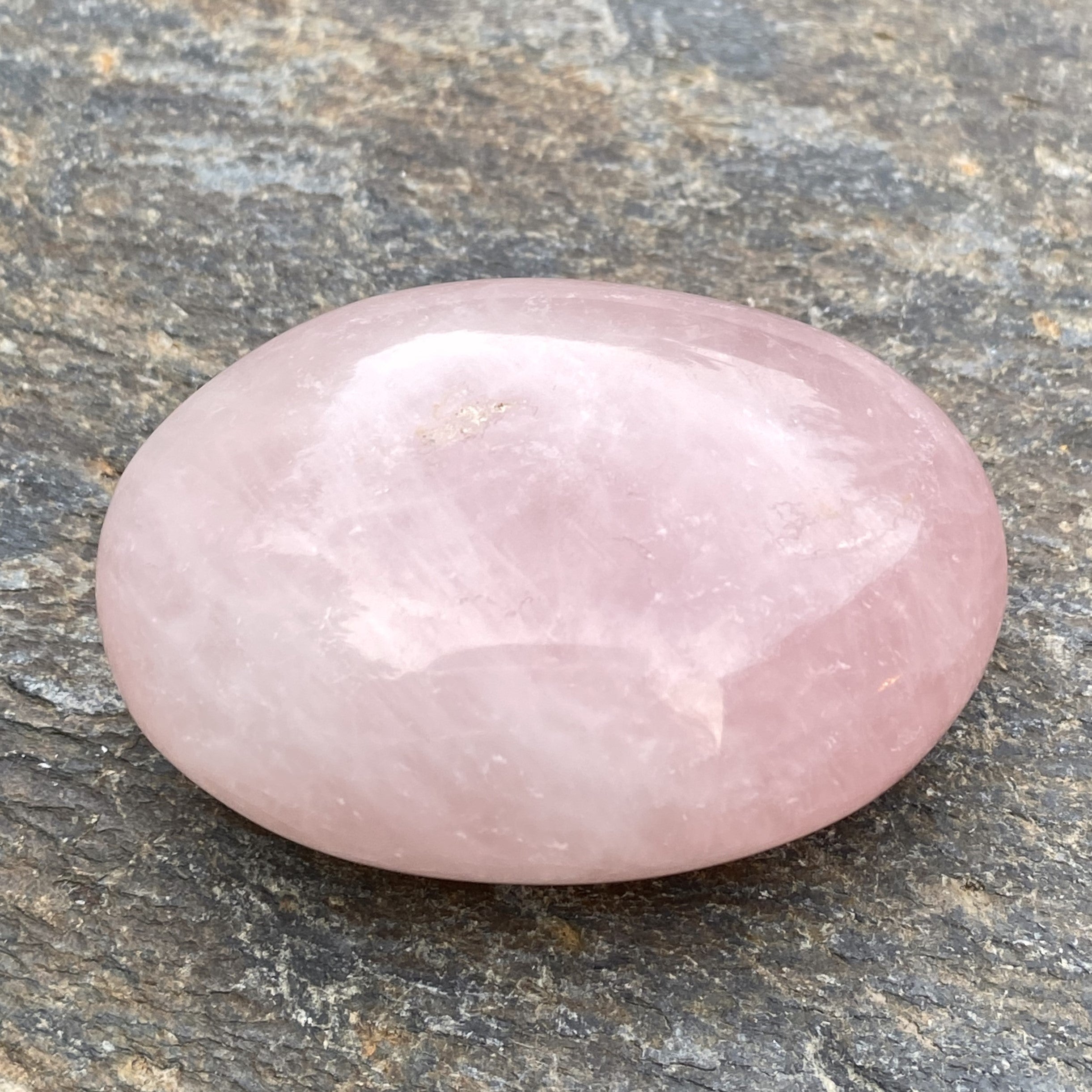 Rose Quartz  Palm Stone  Pink  Love Compassion 31702S