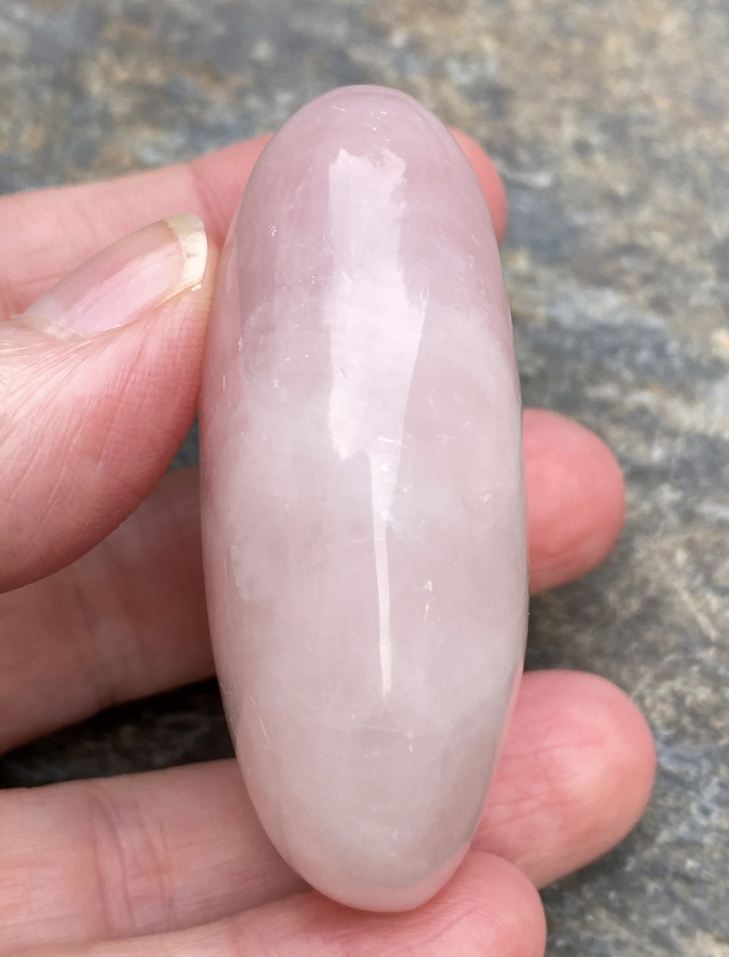 Rose Quartz  Palm Stone  Pink  Love Compassion 31702S