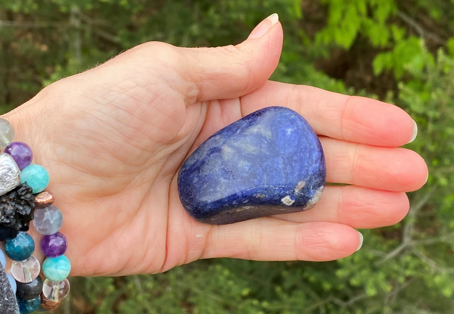 Sodalite Blue Large Pocket Stone  Focus Energy Intuition 28731S