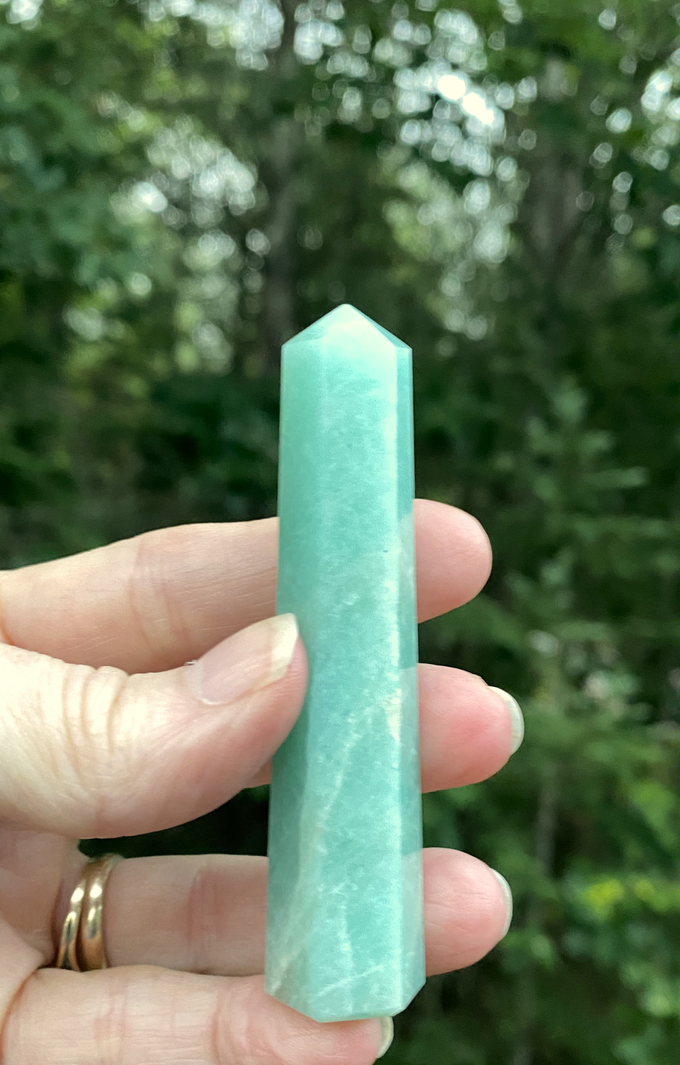 Amazonite Point Wand  Balance Communication 31744S