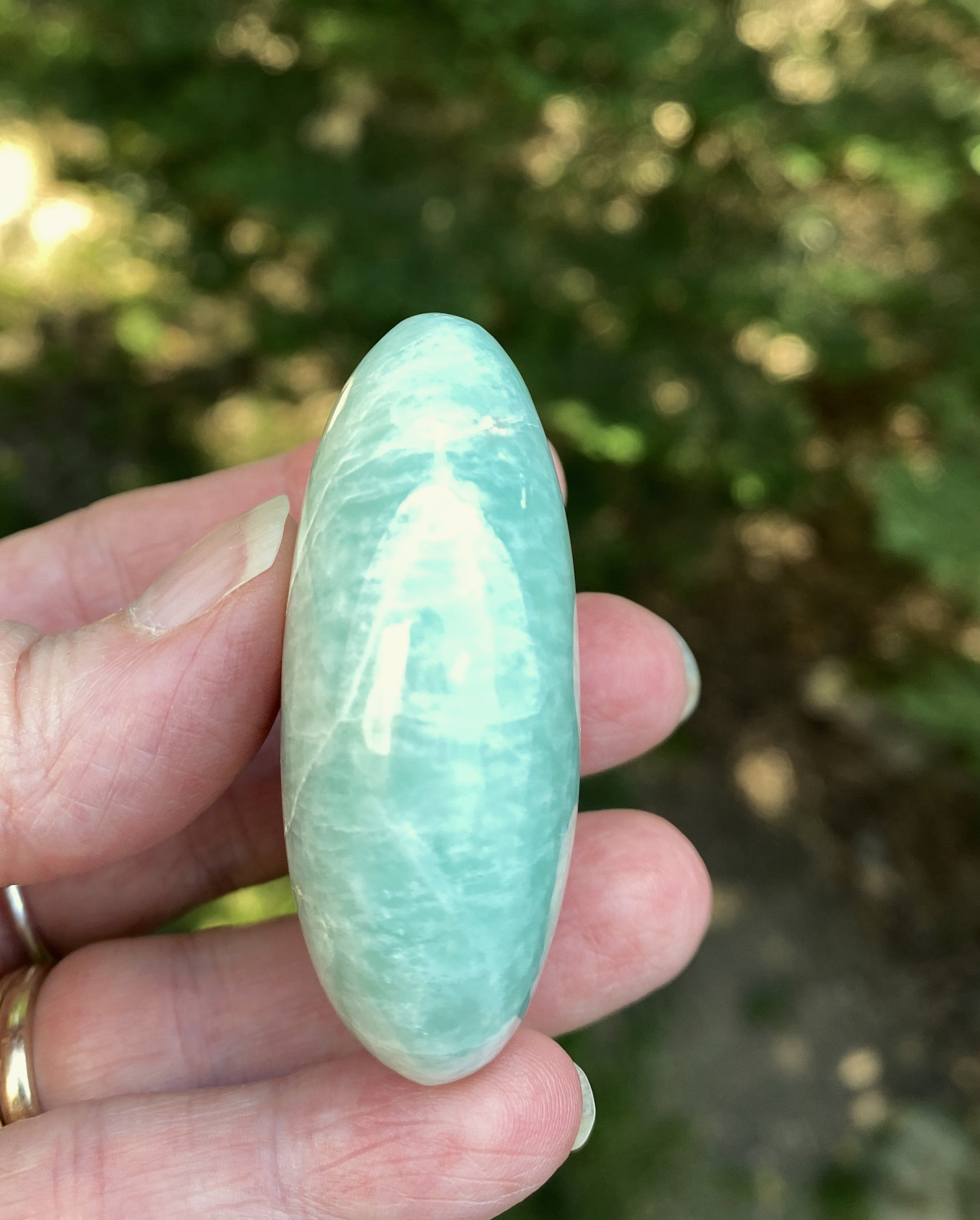Amazonite Palm Stone  Balance Communication 31751S