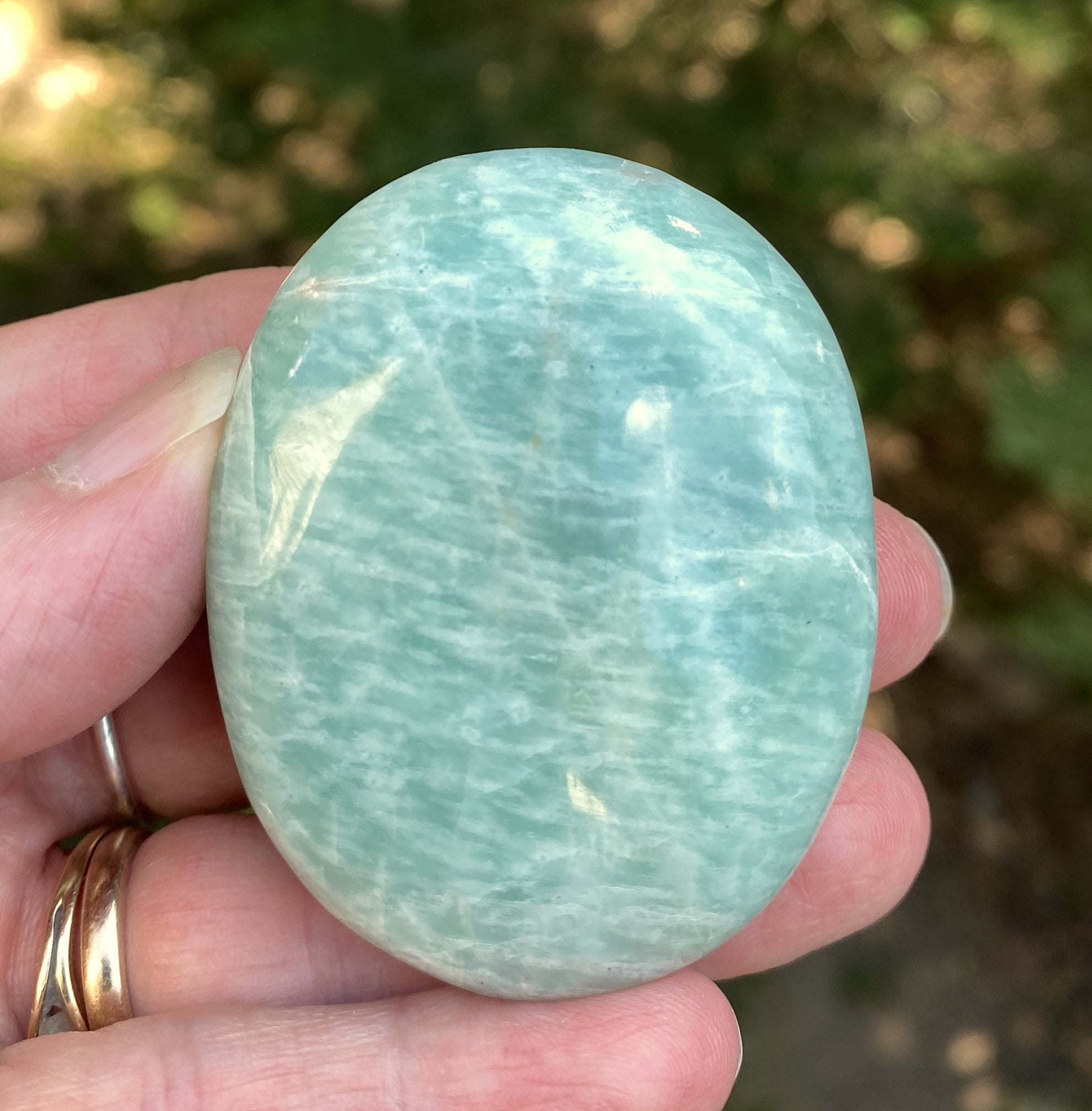 Amazonite Palm Stone  Balance Communication 31751S