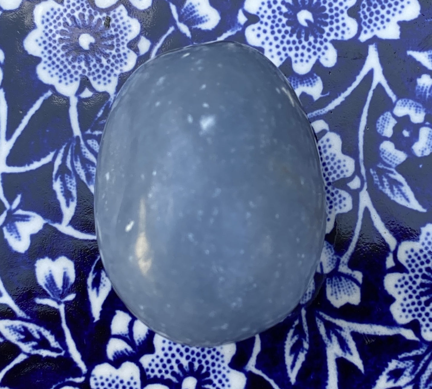 Angelite Small Palm Stone   Angels Intuition Communication 29430S