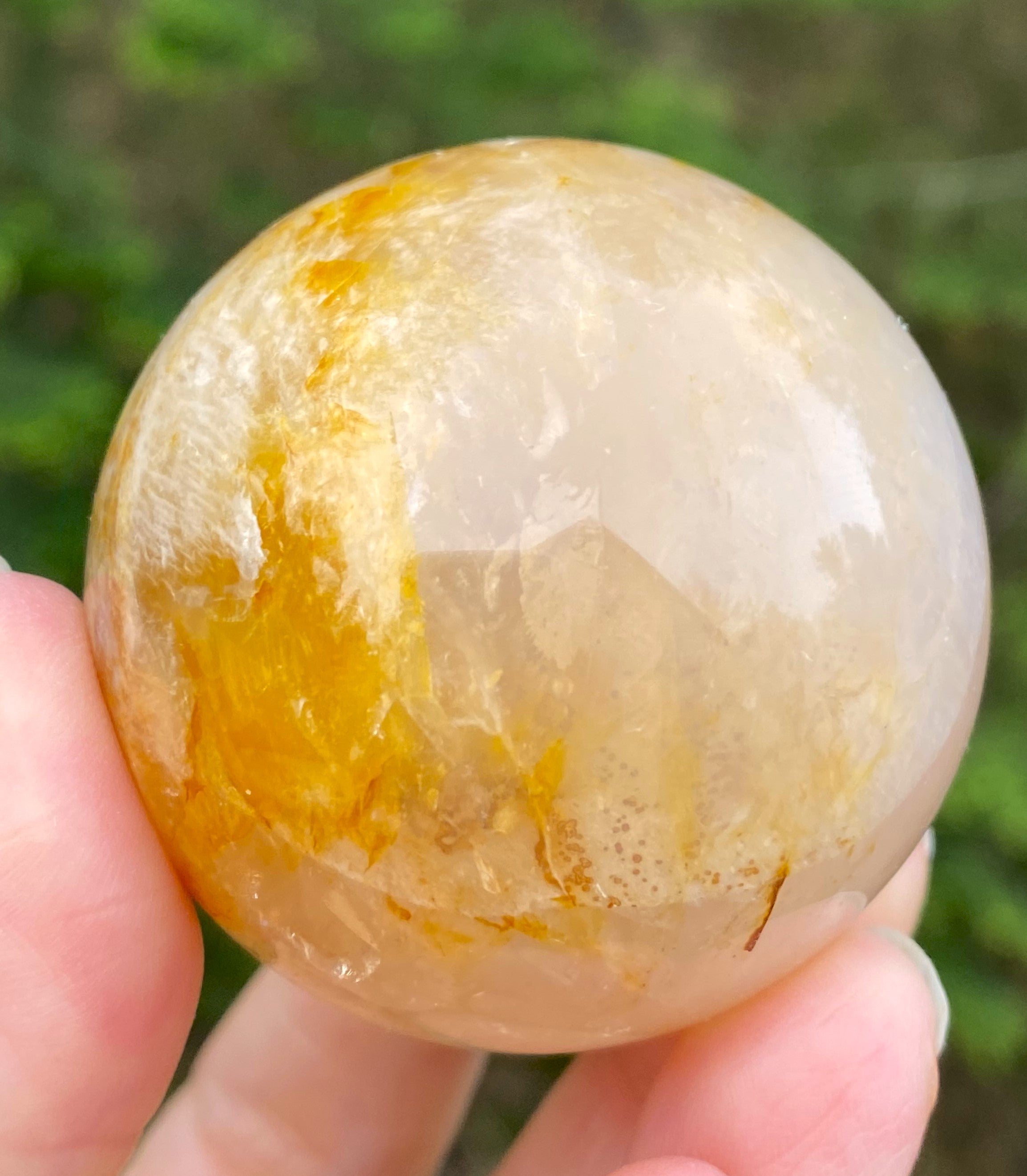 Golden Healer & Rose Quartz Sphere  Love Compassion Healing 30747S