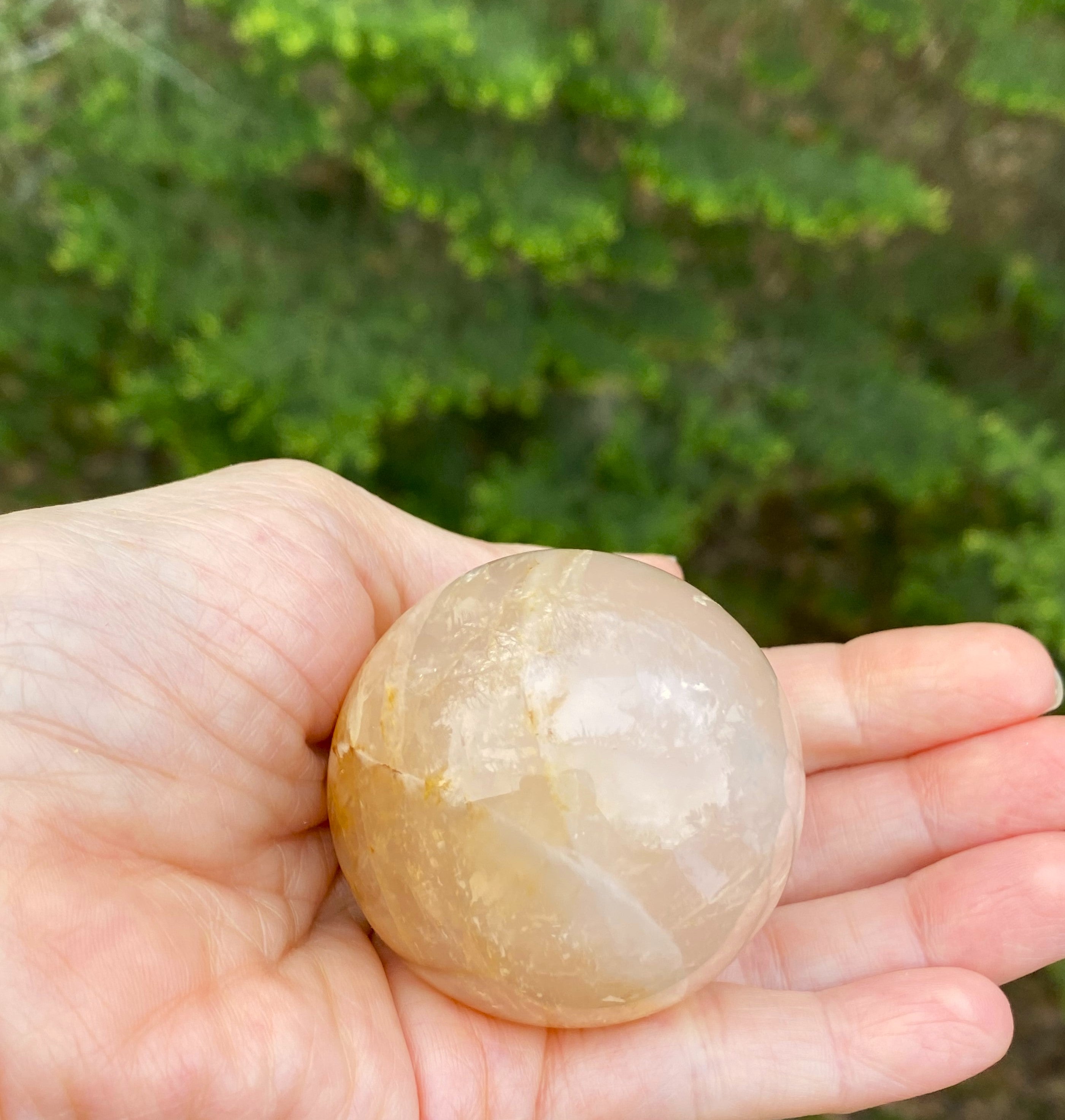 Golden Healer & Rose Quartz Sphere  Love Compassion Healing 30747S