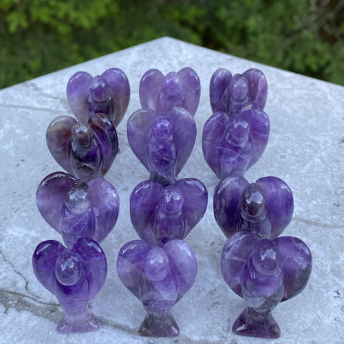 Angel Figurine  Amethyst  Healing Protection 31608S