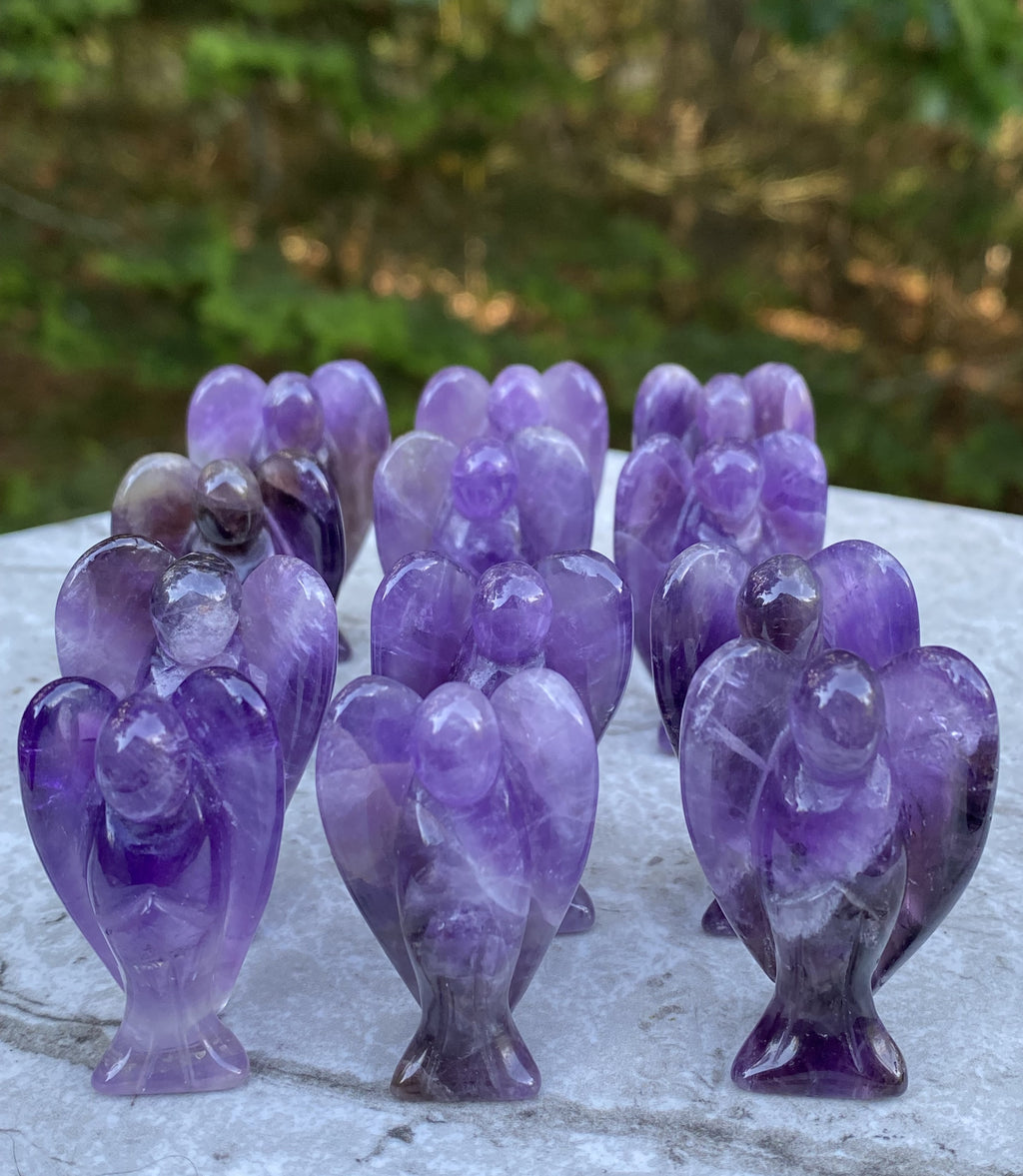 Angel Figurine  Amethyst  Healing Protection 31608S