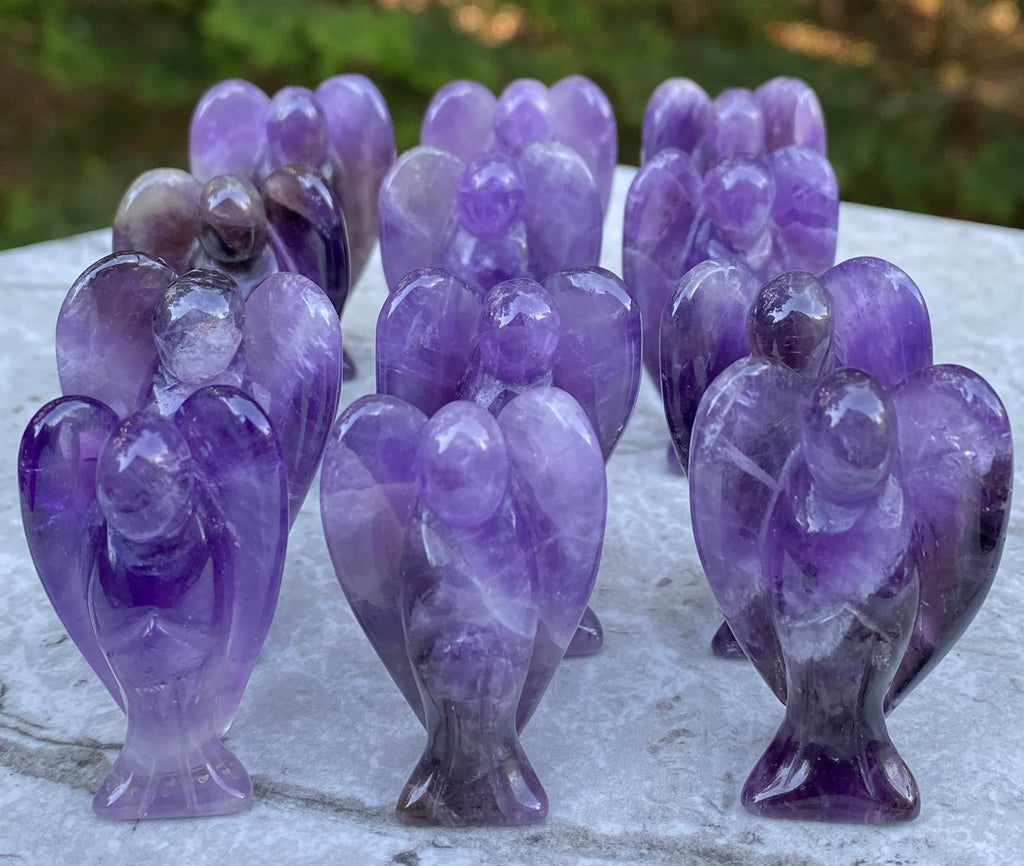 Angel Figurine  Amethyst  Healing Protection 31608S
