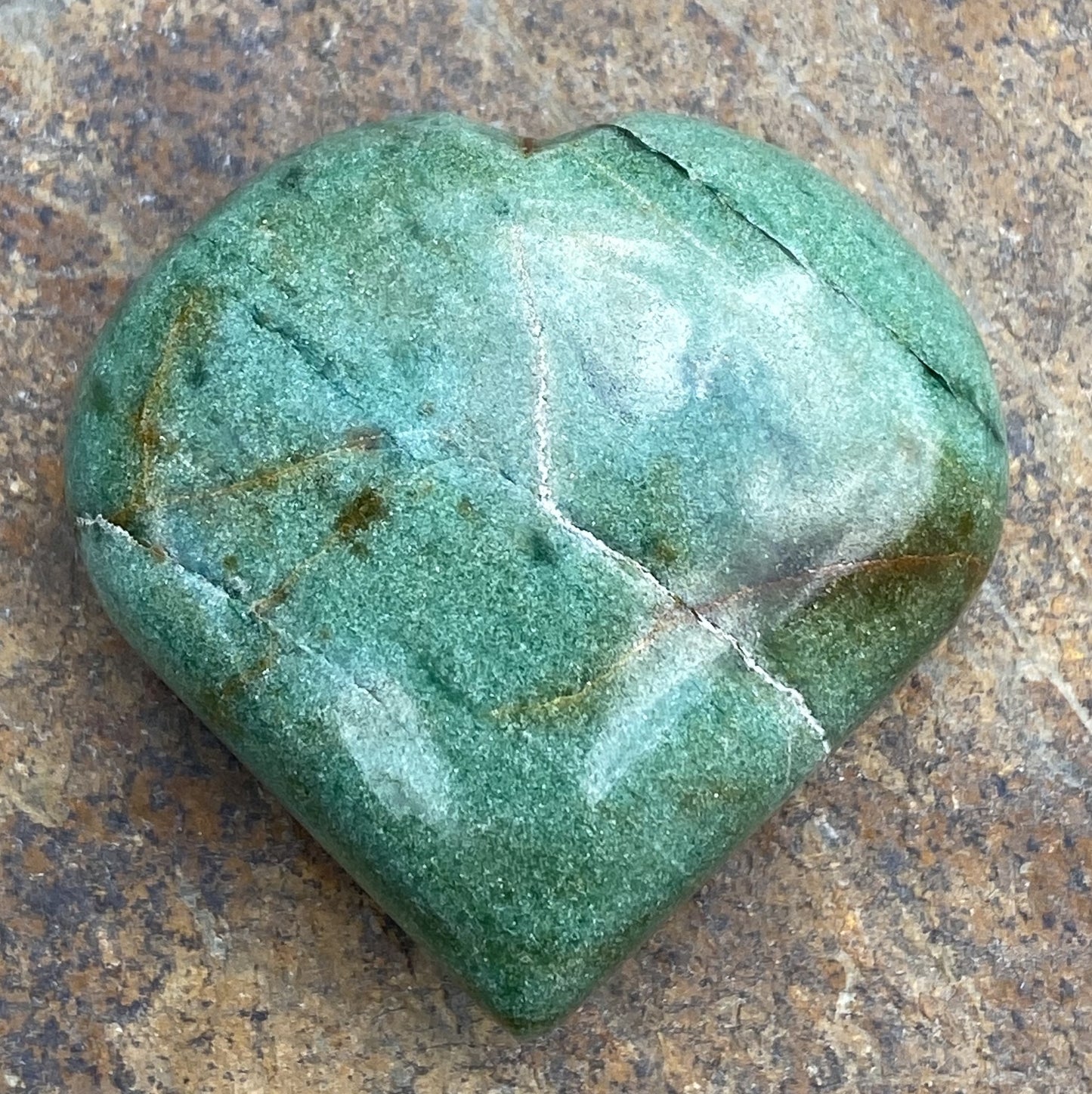 Heart Palm Stone Green Aventurine  Good Luck Confidence 28298S