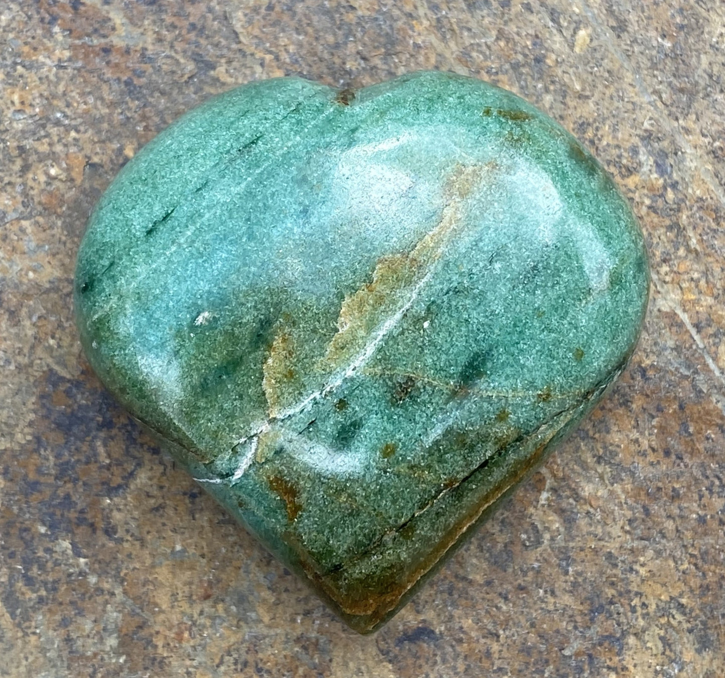 Heart Palm Stone Green Aventurine  Good Luck Confidence 28298S