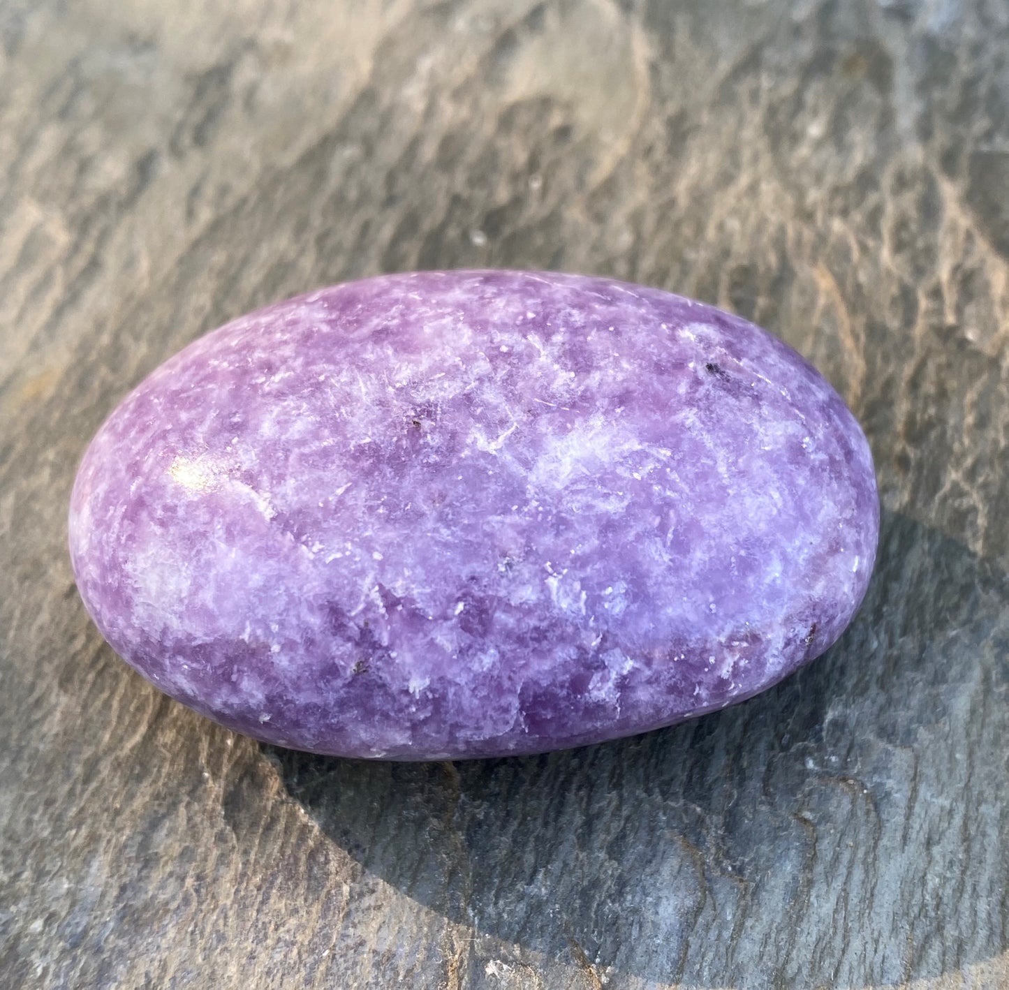 Lepidolite Small Palm Stone  Emotional Balance Calm 28799S