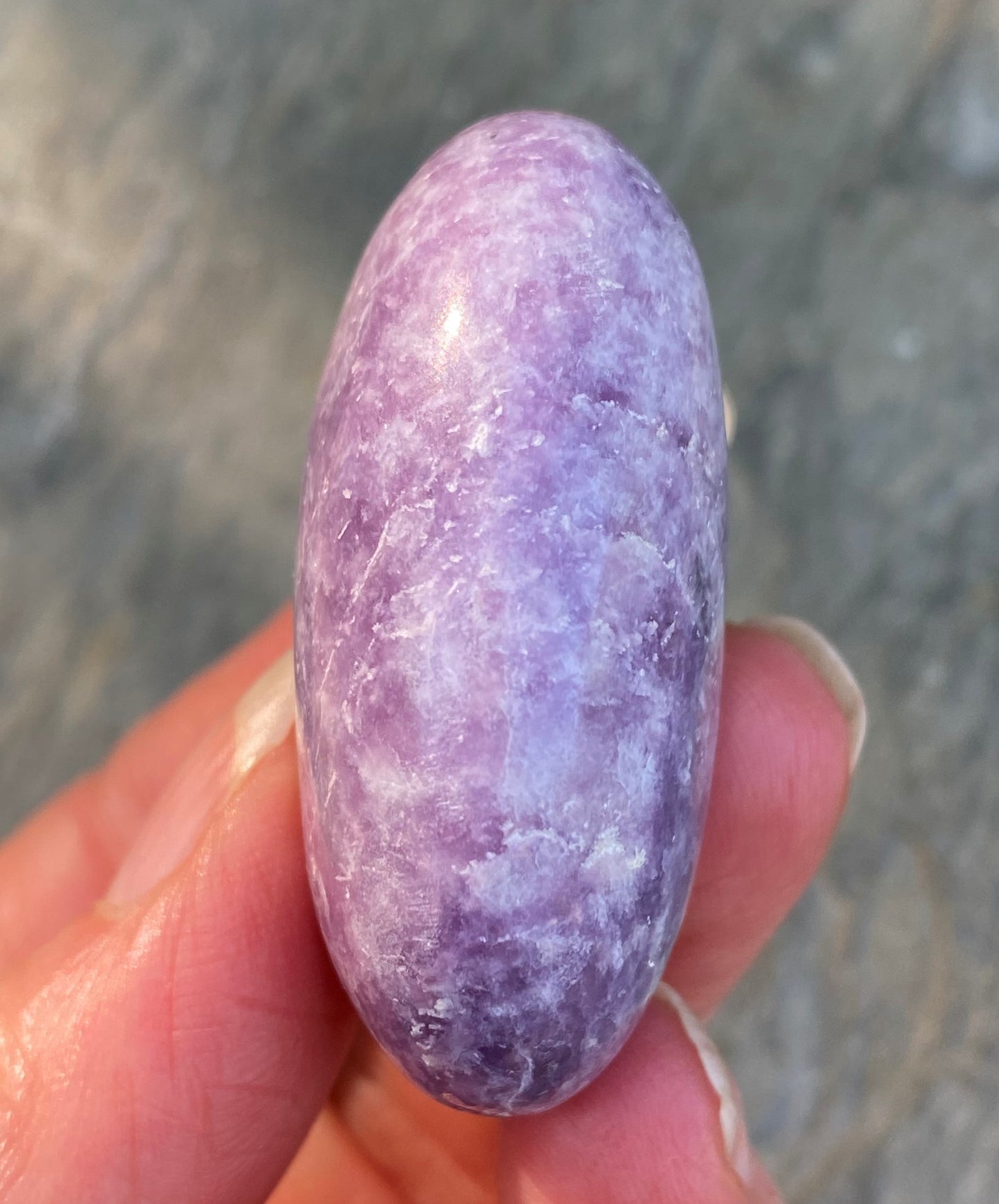 Lepidolite Small Palm Stone  Emotional Balance Calm 28799S