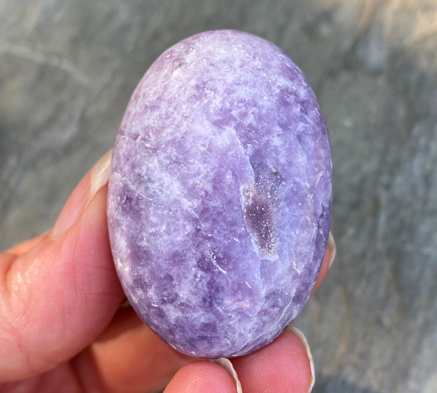 Lepidolite Small Palm Stone  Emotional Balance Calm 28799S