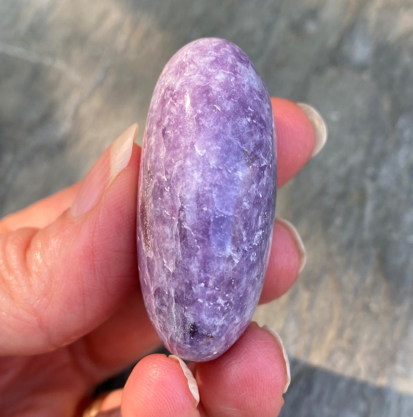 Lepidolite Small Palm Stone  Emotional Balance Calm 28799S