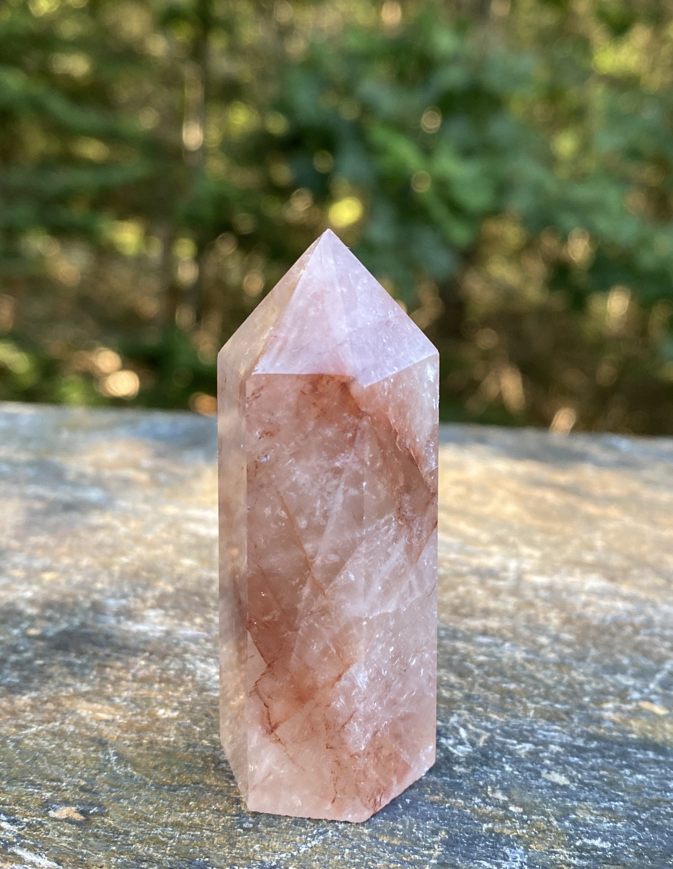 Fire Quartz Hematite Point Tower  Healer Protection 30820S