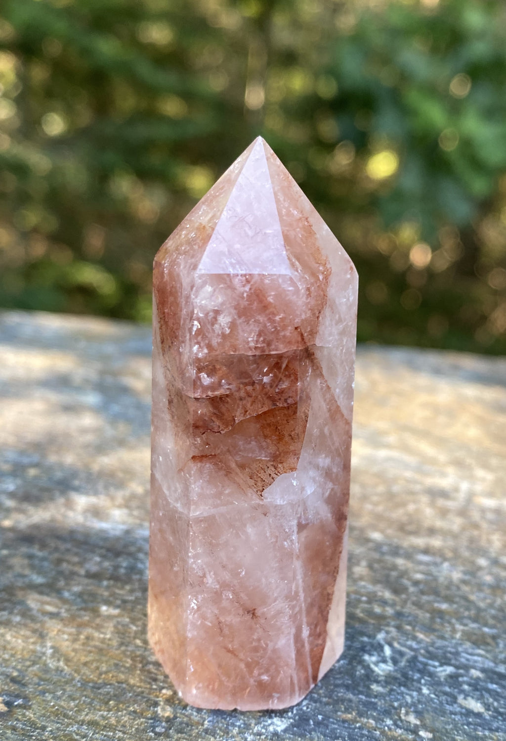 Fire Quartz Hematite Point Tower  Healer Protection 30820S