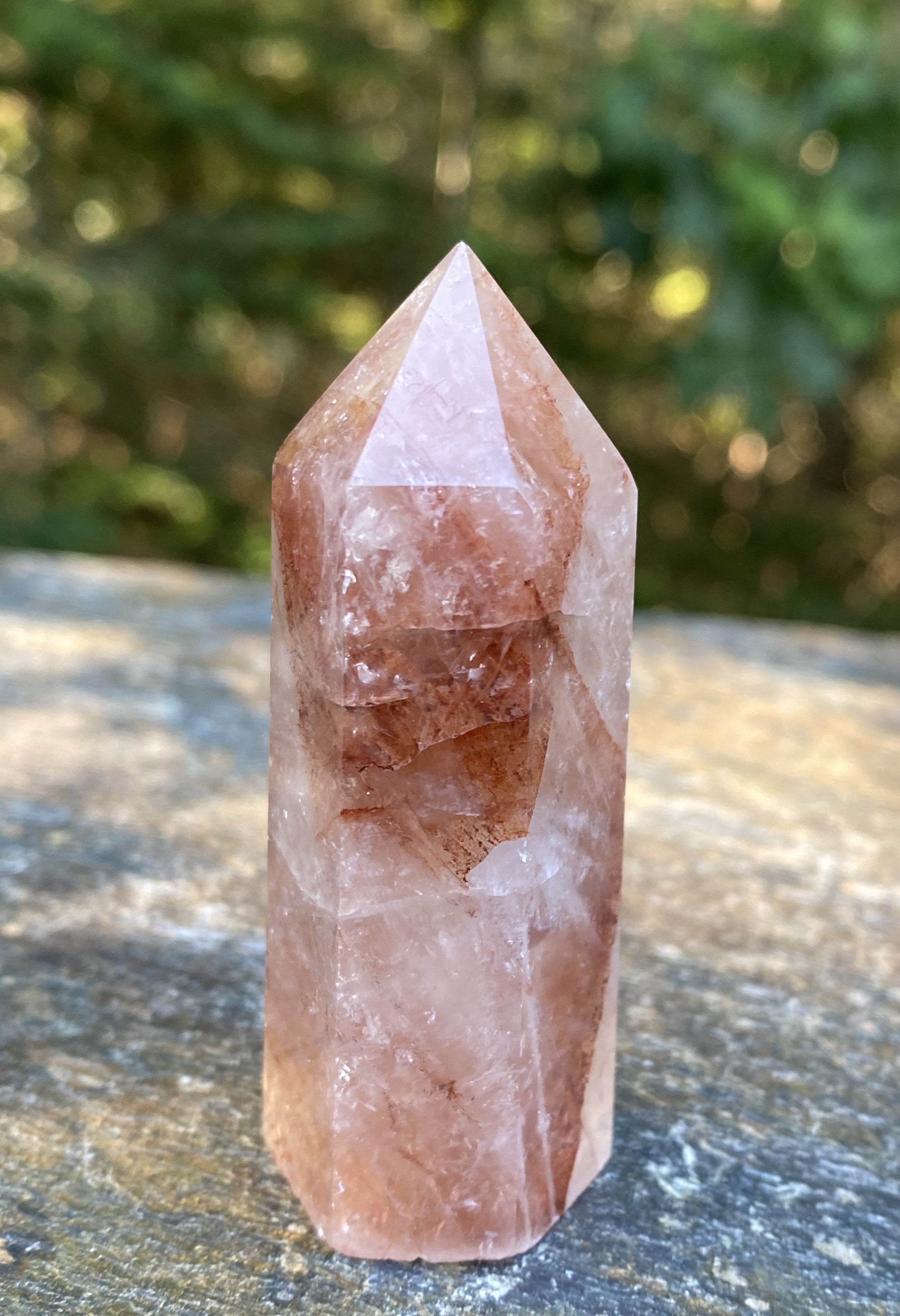 Fire Quartz Hematite Point Tower  Healer Protection 30820S