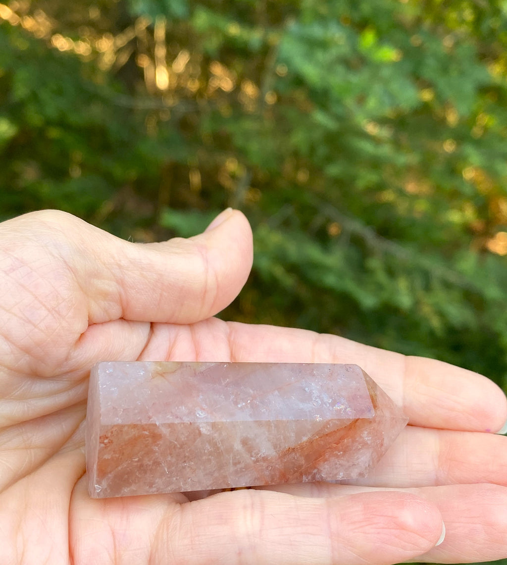 Fire Quartz Hematite Point Tower  Healer Protection 30820S