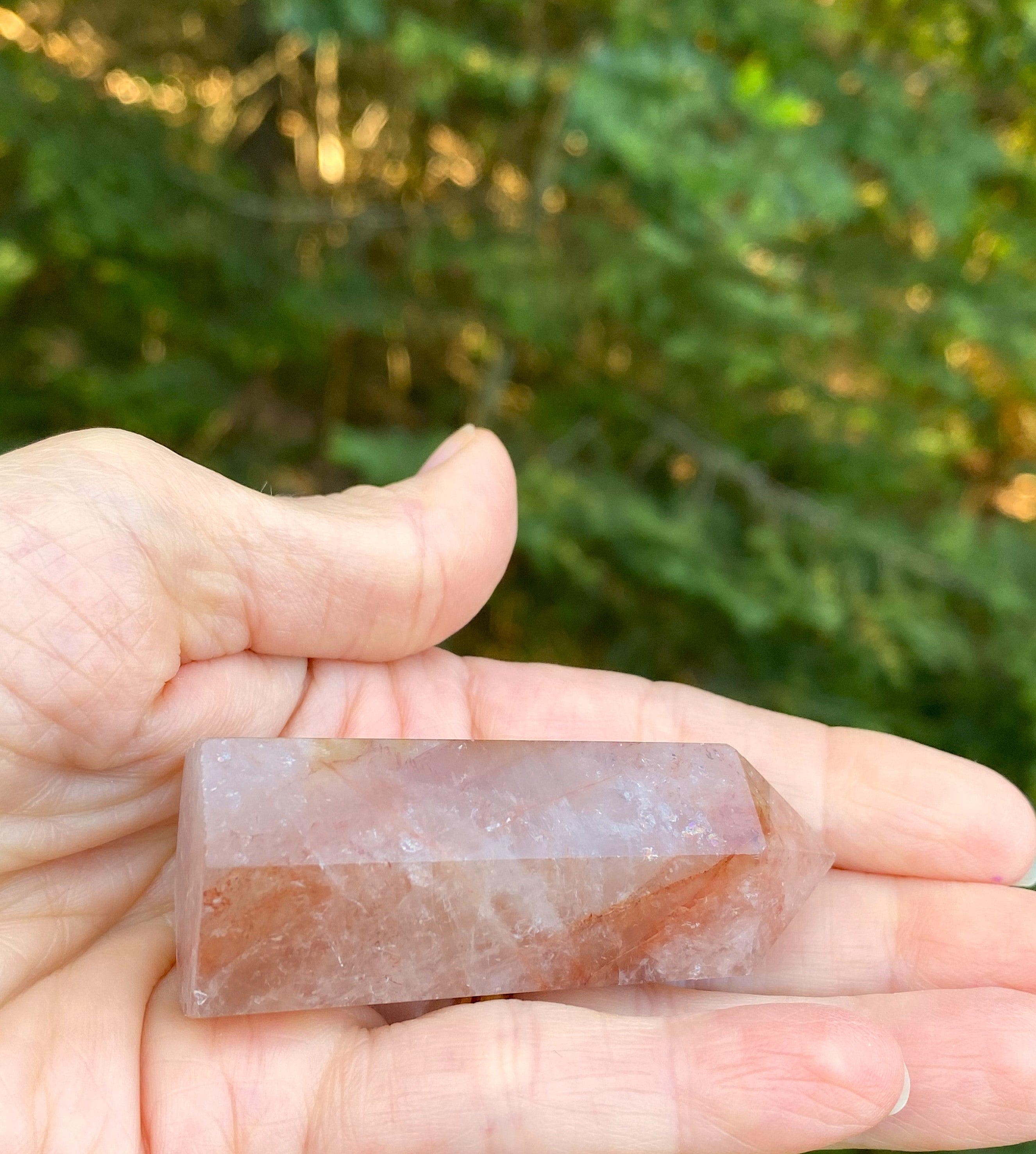 Fire Quartz Hematite Point Tower  Healer Protection 30820S