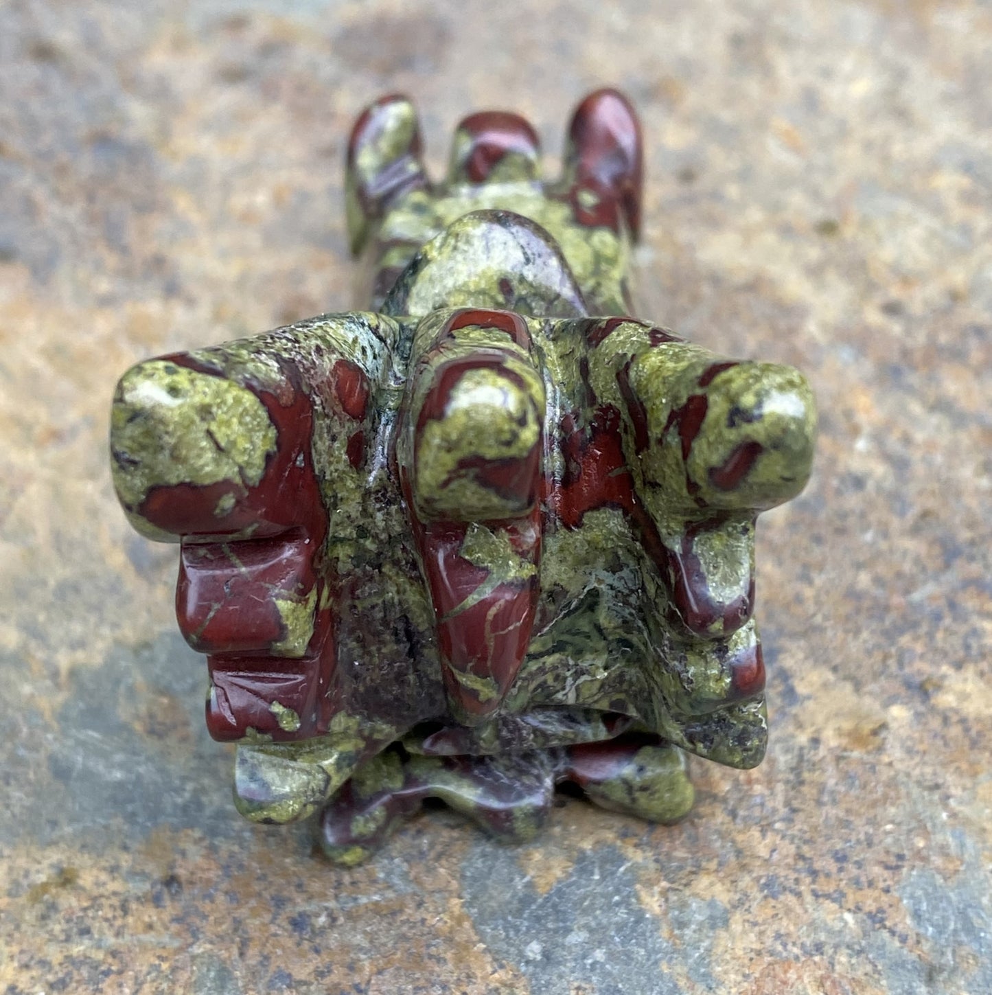 Dragons Blood Jasper  Dragon Head Figurine   Healing Love 29481S