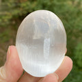 Selenite  Small Palm Stone  White  Cleansing Protection 30777S