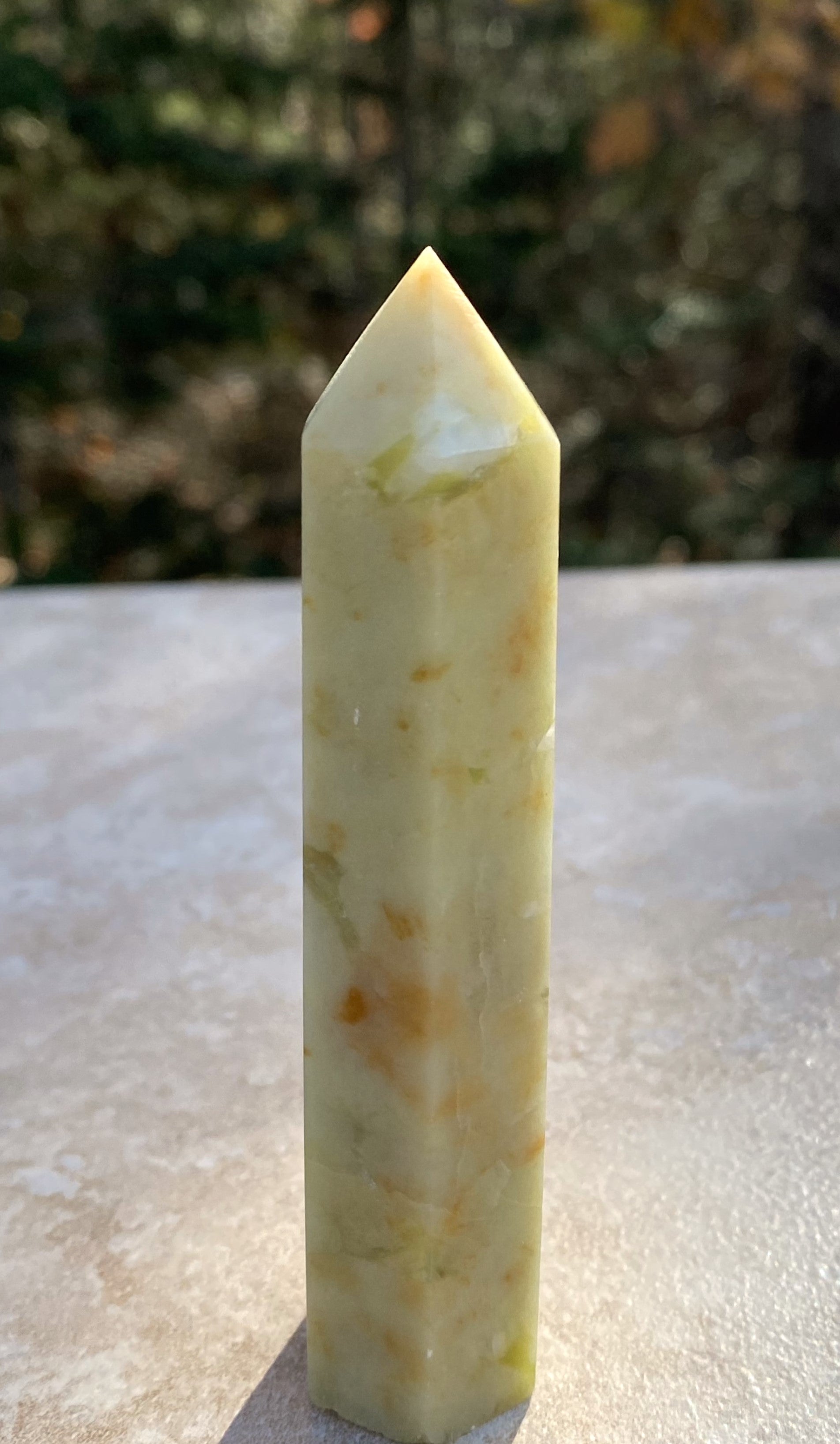 Green Opal  Point Tower  Spiritual Cleansing Healing 30935S