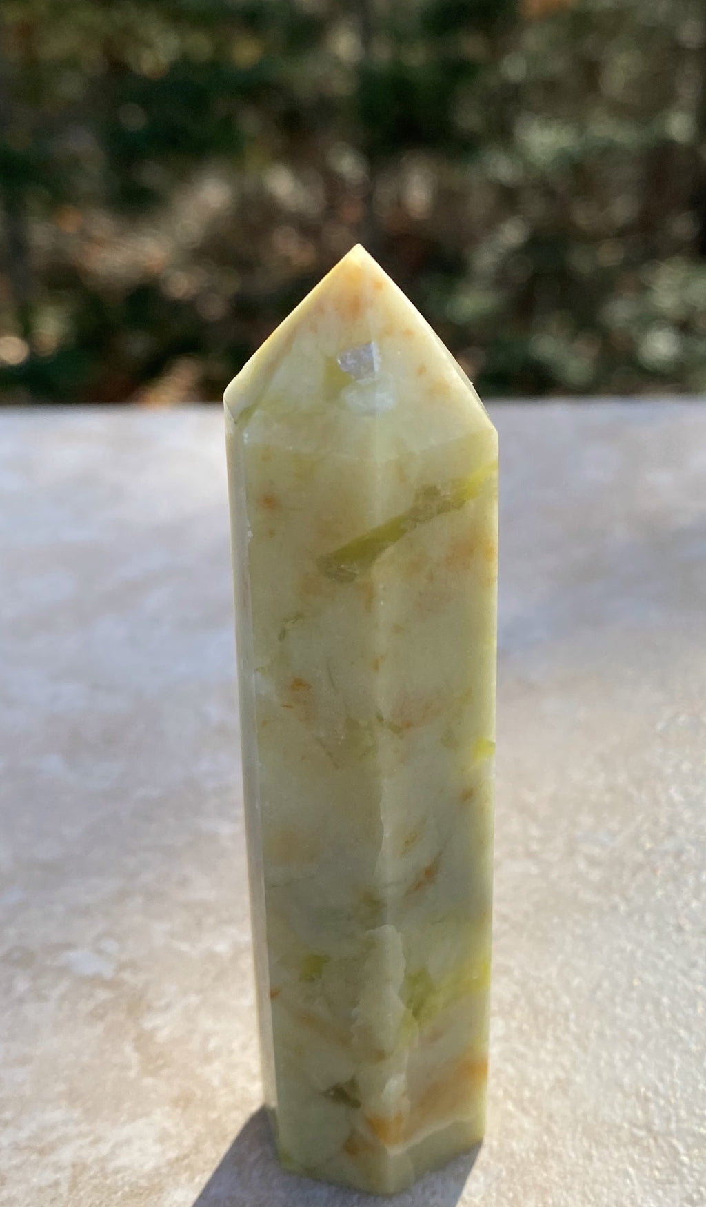 Green Opal  Point Tower  Spiritual Cleansing Healing 30935S