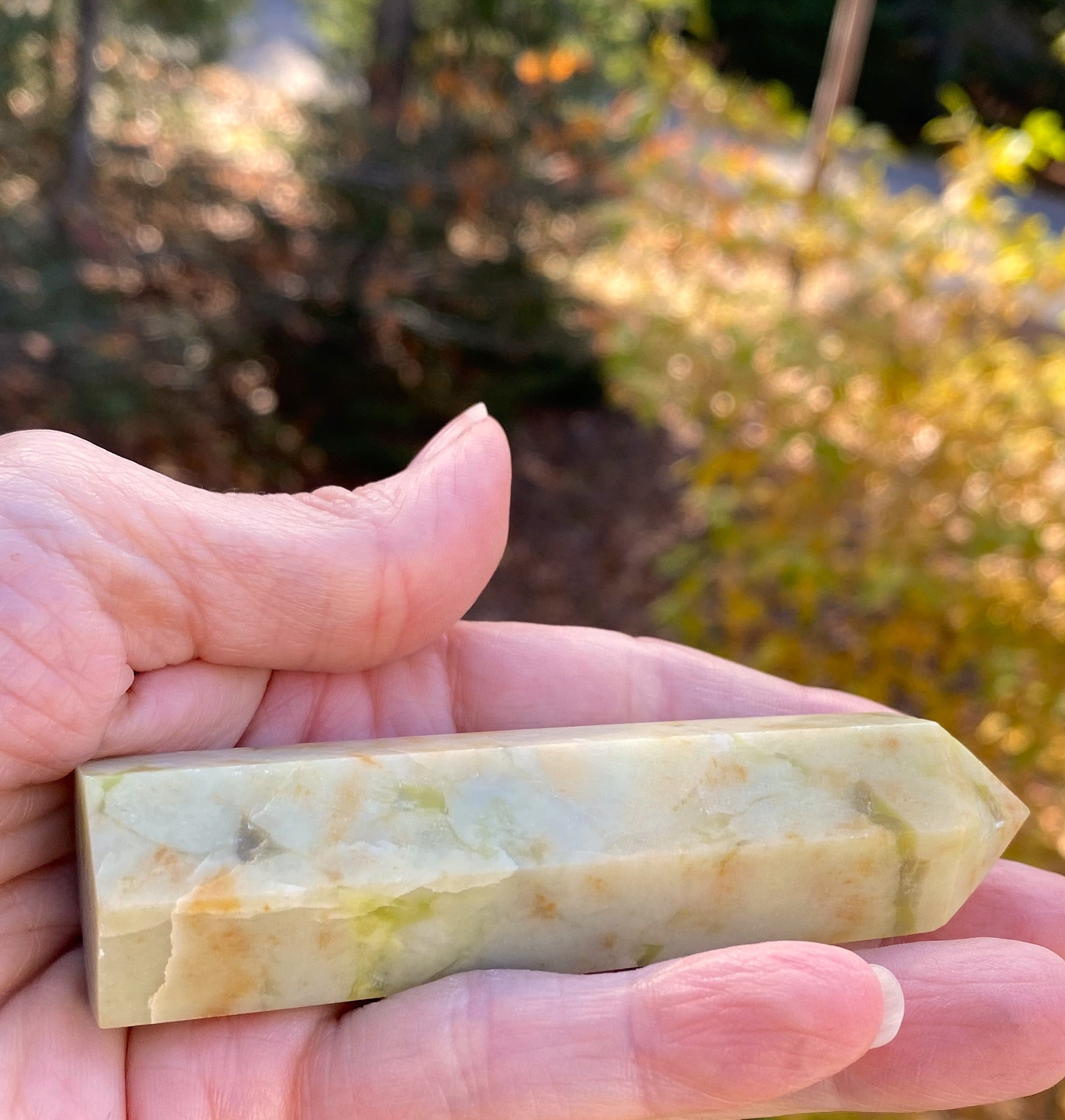 Green Opal  Point Tower  Spiritual Cleansing Healing 30935S