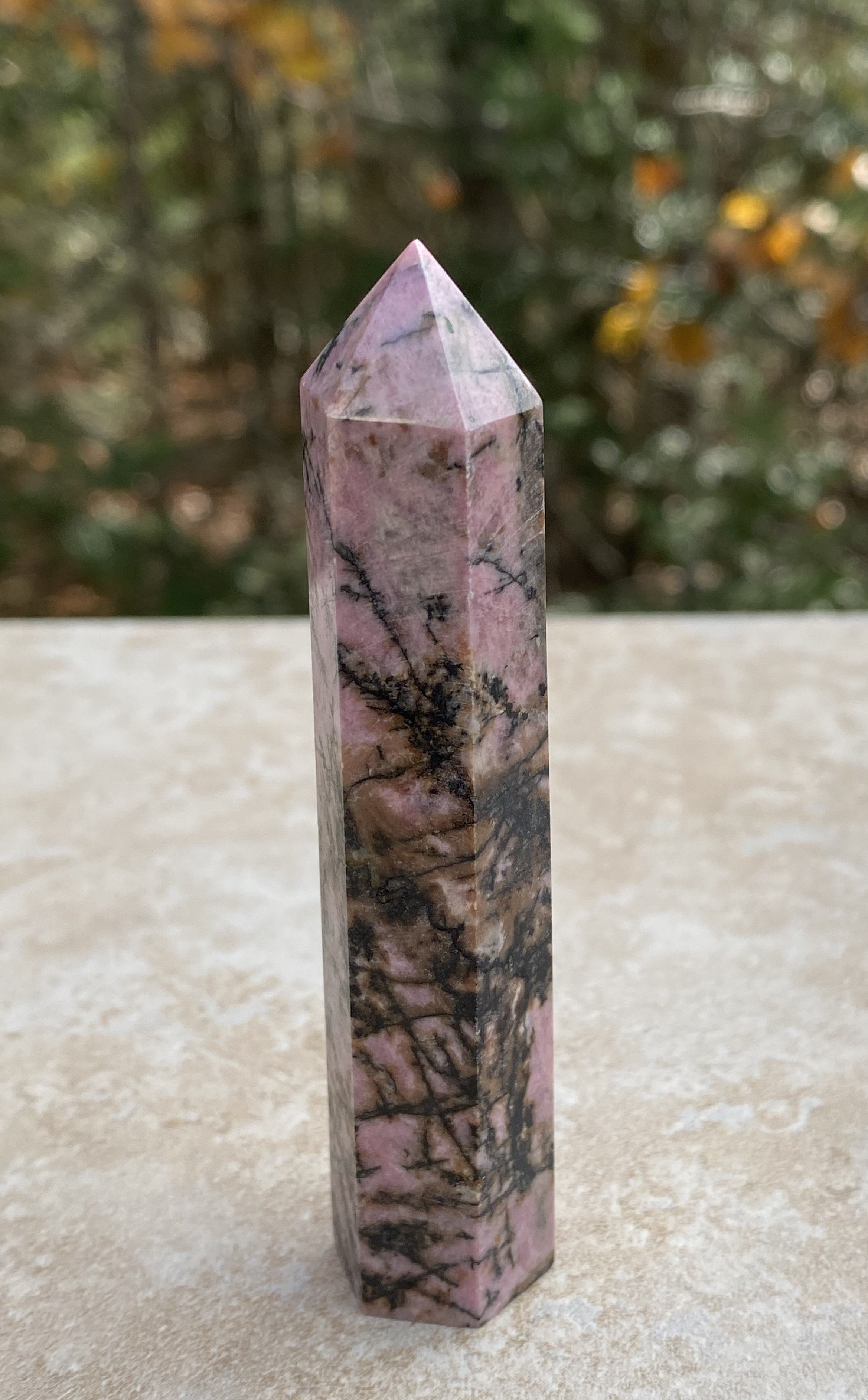 Rhodonite Point Tower  Love Forgiveness 31684S