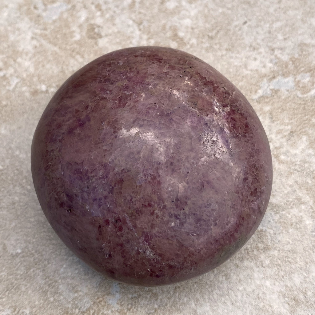 Rhodonite Palm Stone  Pink  Love Forgiveness 31683S