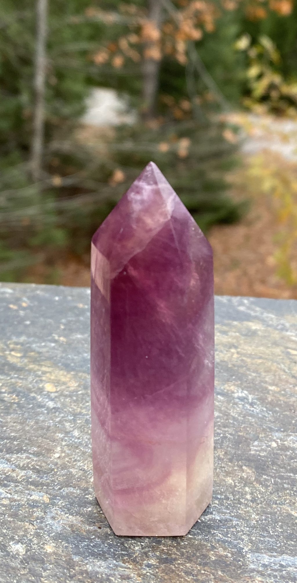 Rainbow Fluorite Point Tower  Health Self Confidence Protection 30926S