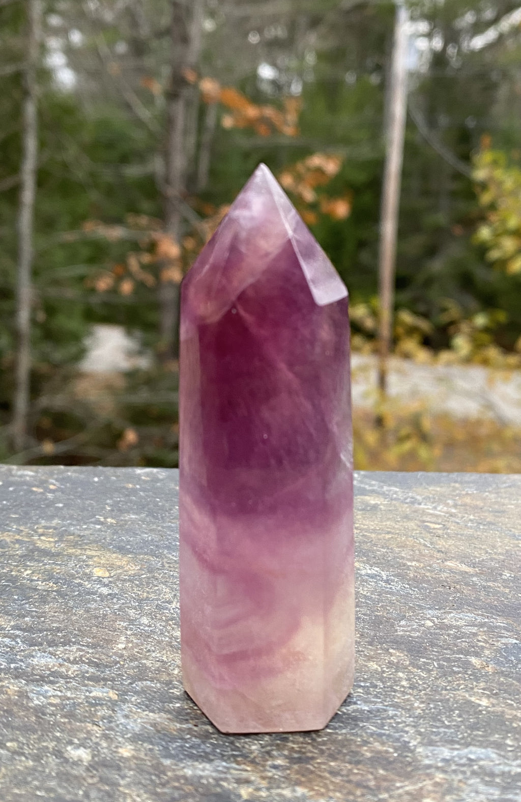 Rainbow Fluorite Point Tower  Health Self Confidence Protection 30926S
